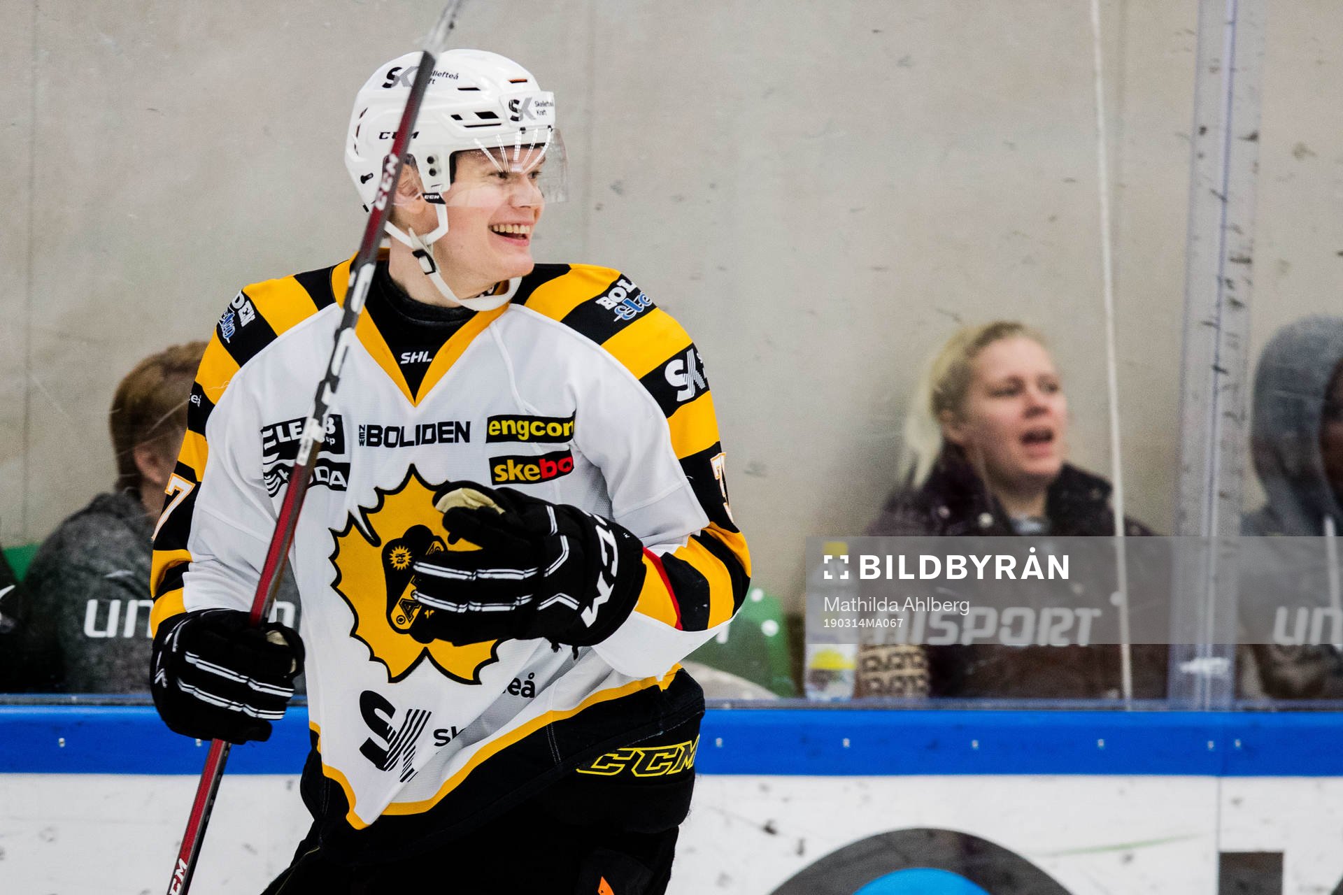 Skellefteås Albin Eriksson jublar