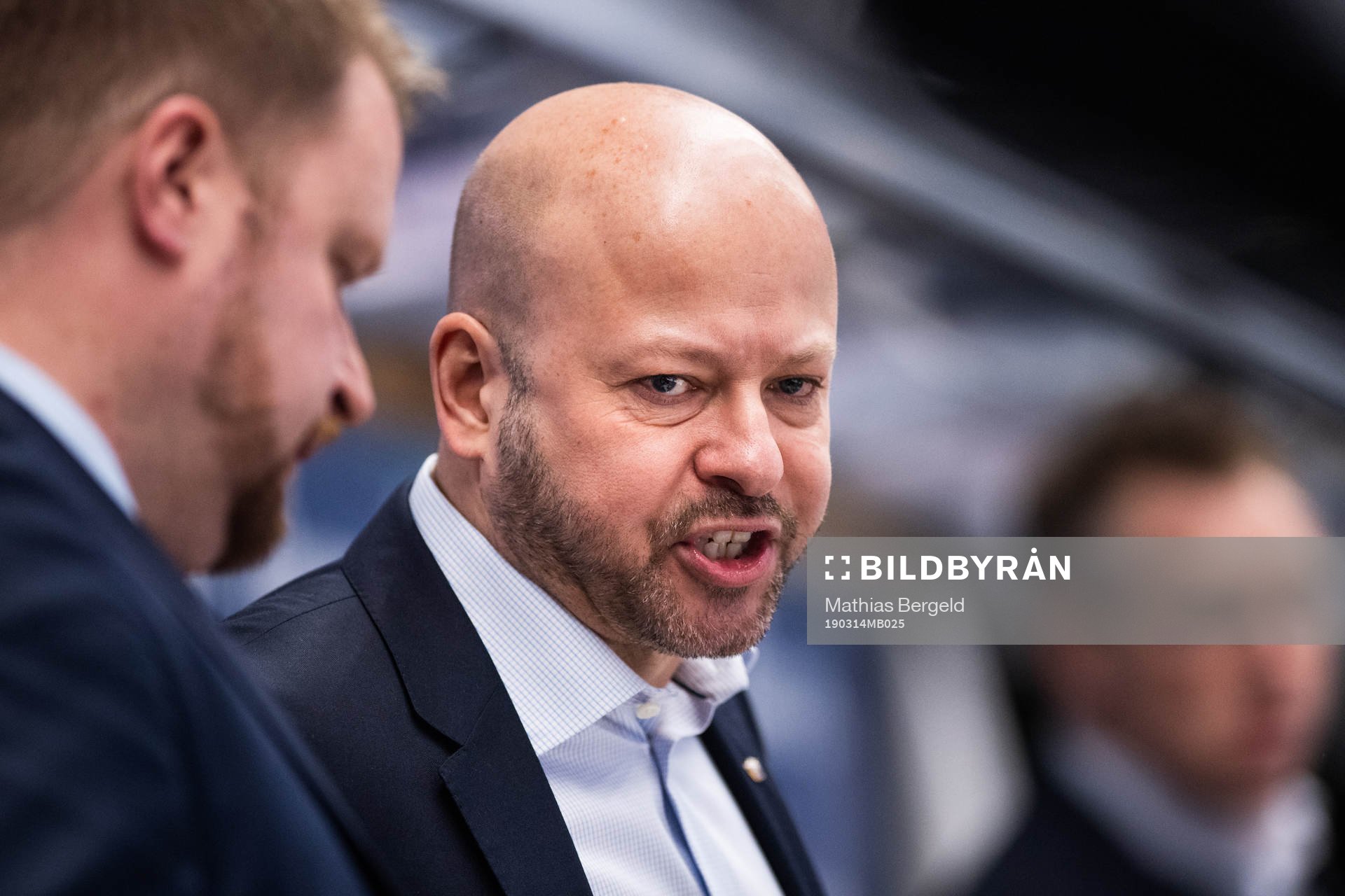 Linköpings tränare Tommy Jonsson reagerar