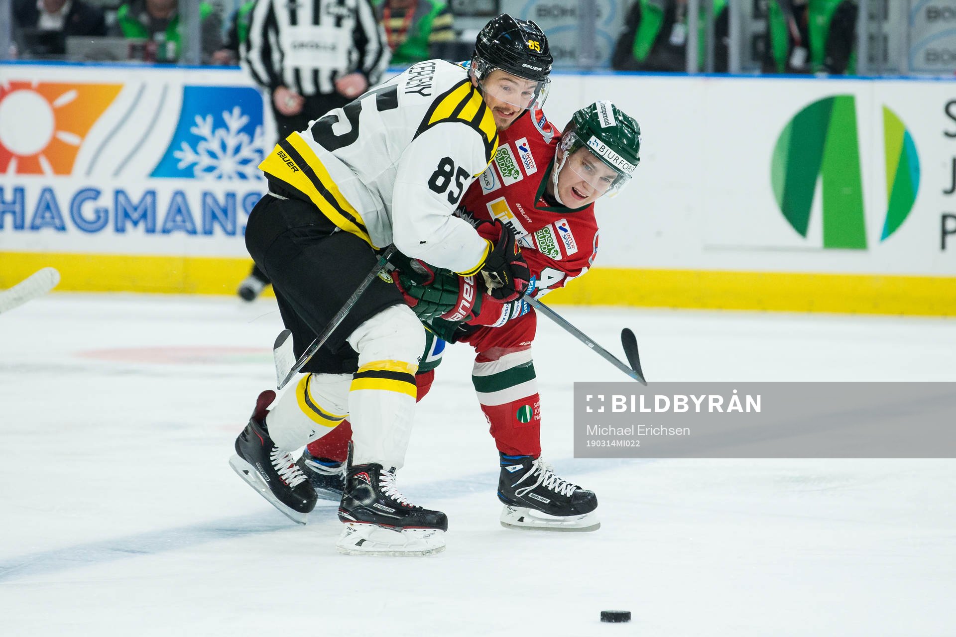 Brynäs Rudolf Cerveny och Frölundas Jacob Peterson
