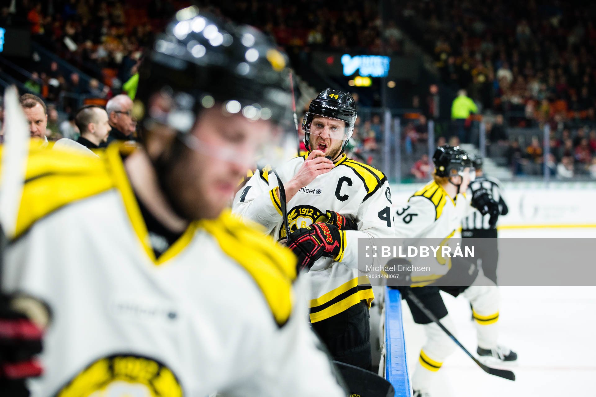 Brynäs Jacob Blomqvist deppar i slutet av ishockeymatchen