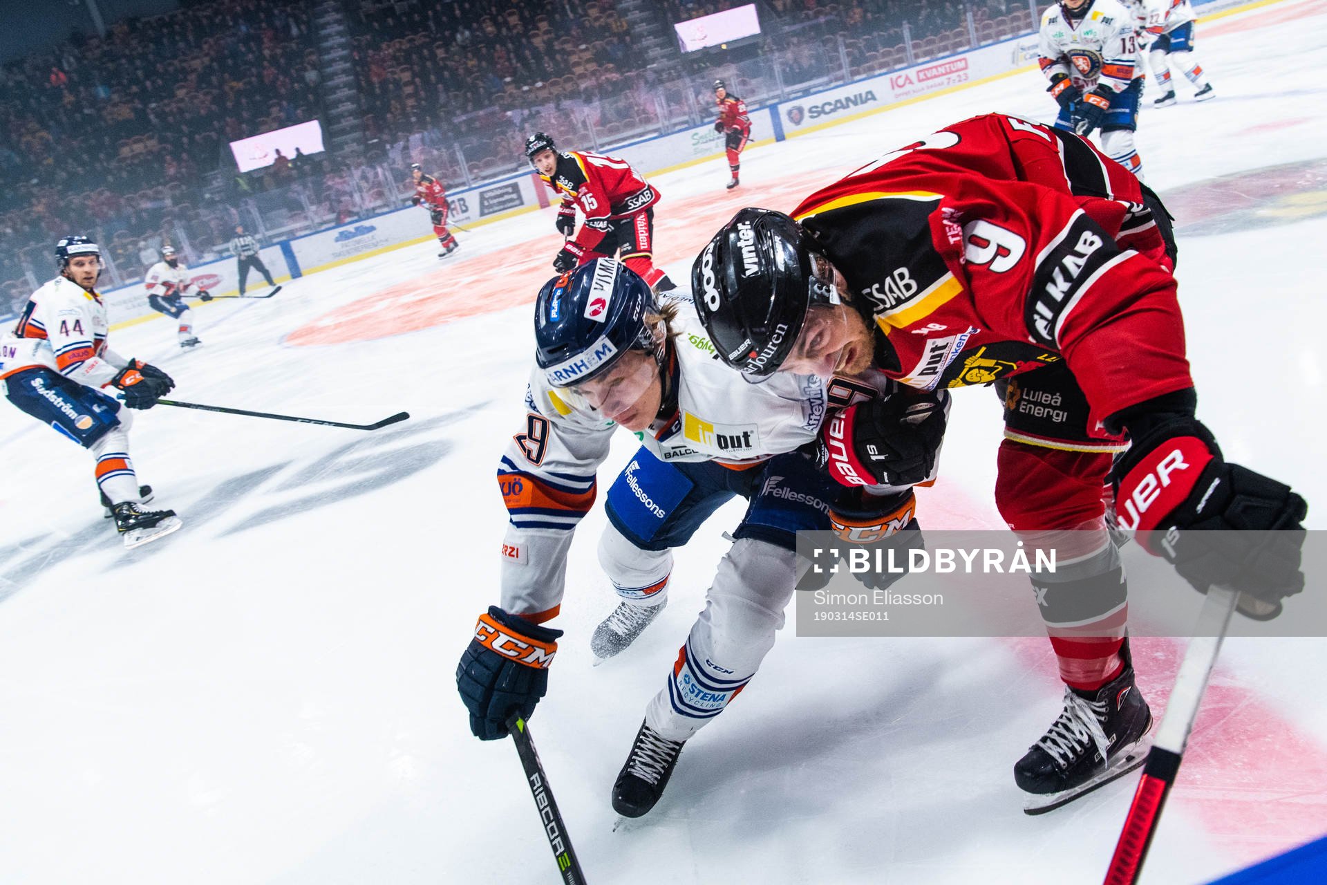 Växjös Pontus Holmberg och Luleås Johan Forsberg