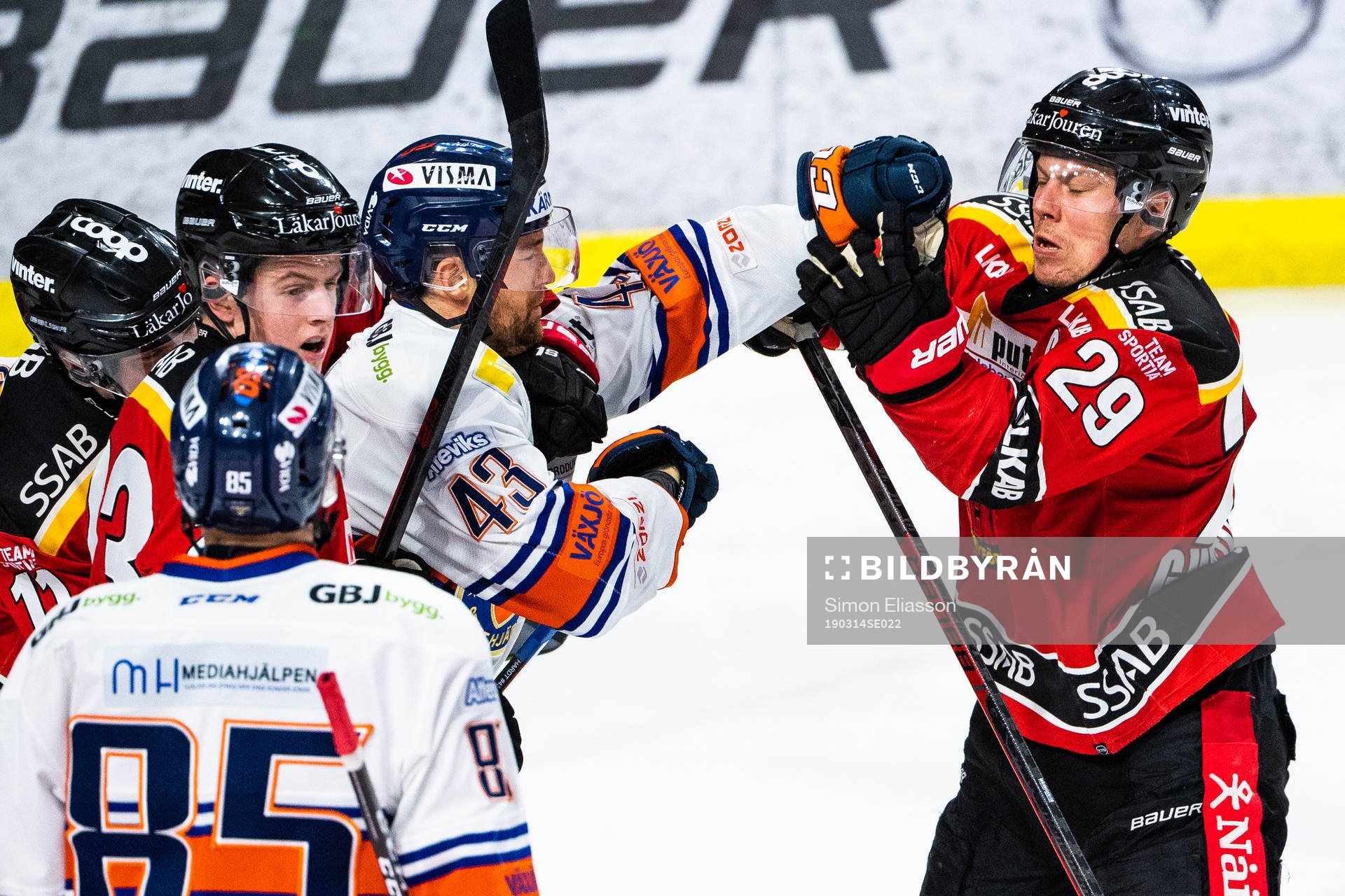 Växjös Nichlas Hardt och Luleås Erik Gustafsson