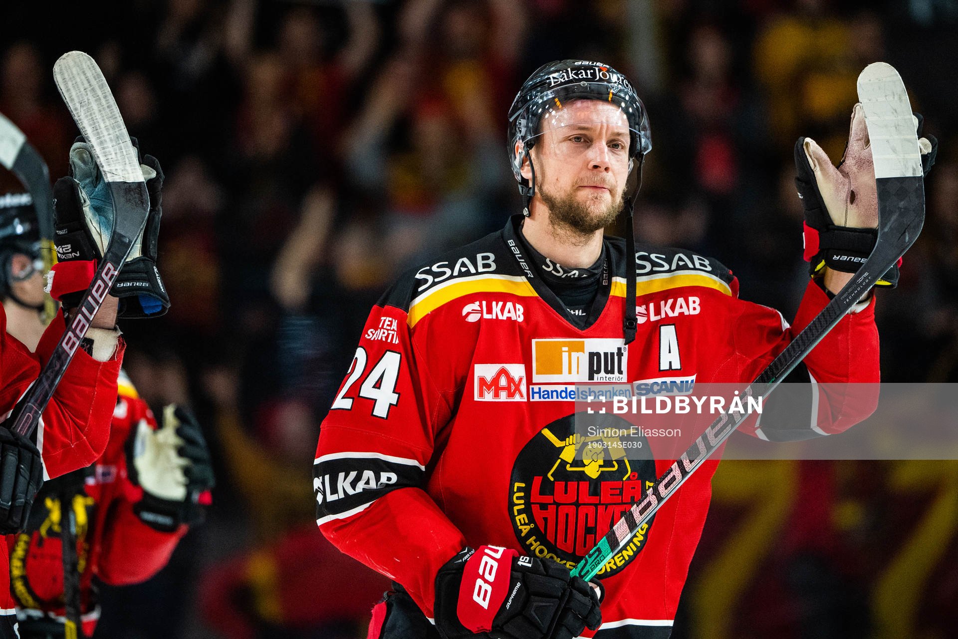 Luleås Johan Harju jublar