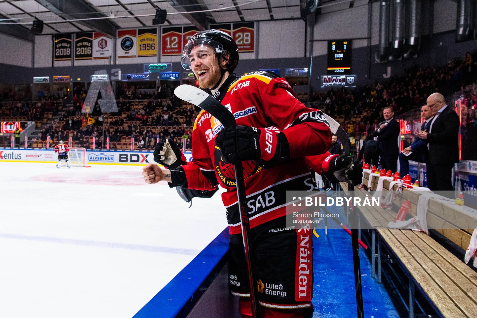 Luleås Johan Forsberg jublar