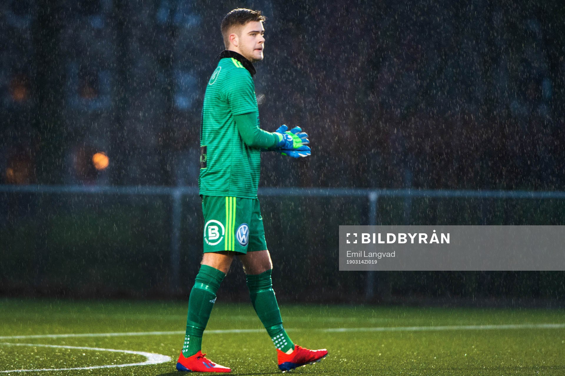 Ängelholms målvakt Robin Streifert