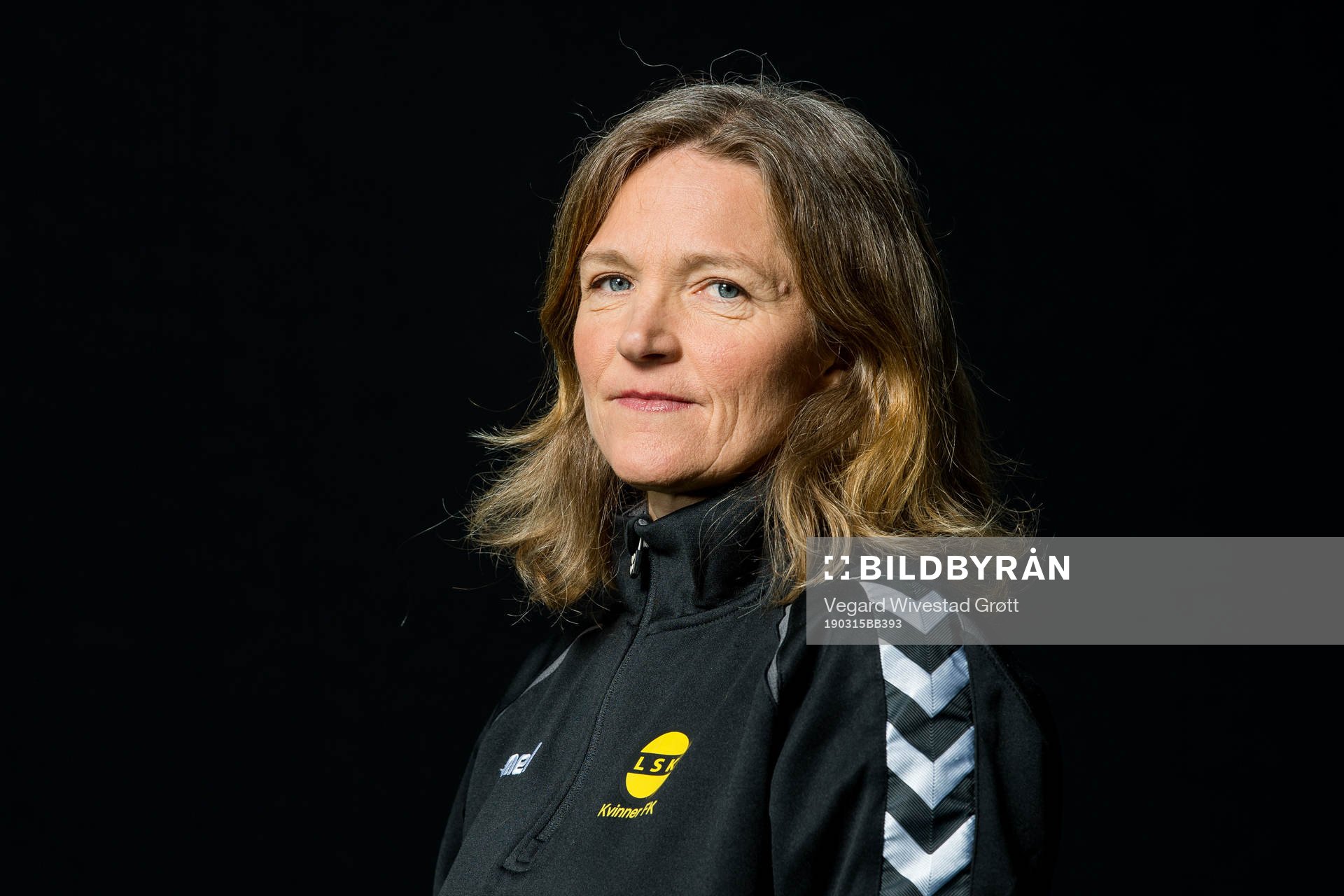 Hege Riise, head coach of LSK Kvinner, poses for a portrait