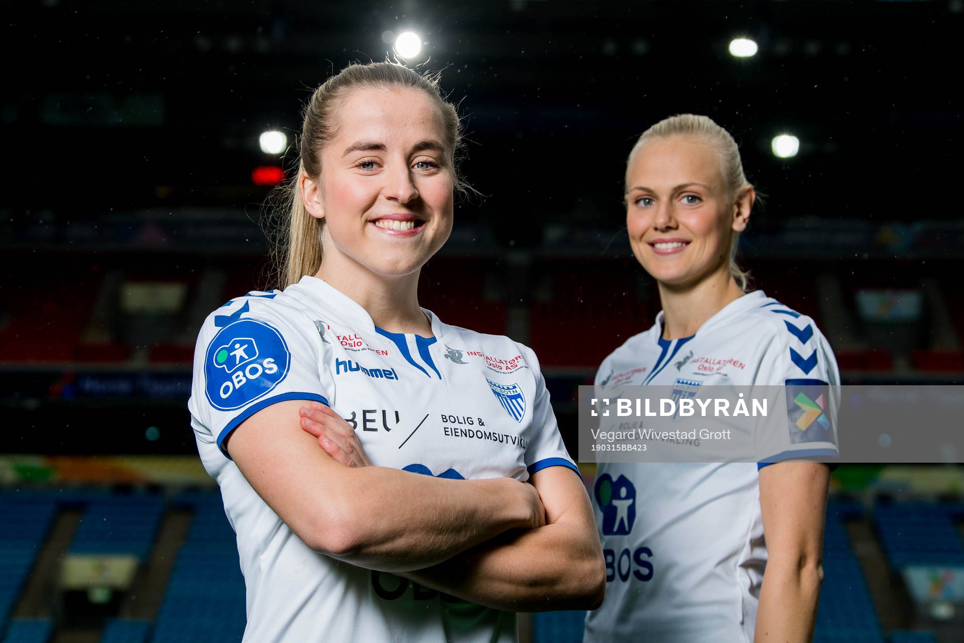 Sigrid Heien Hansen and Karina Sævik of Kolbotn pose for a