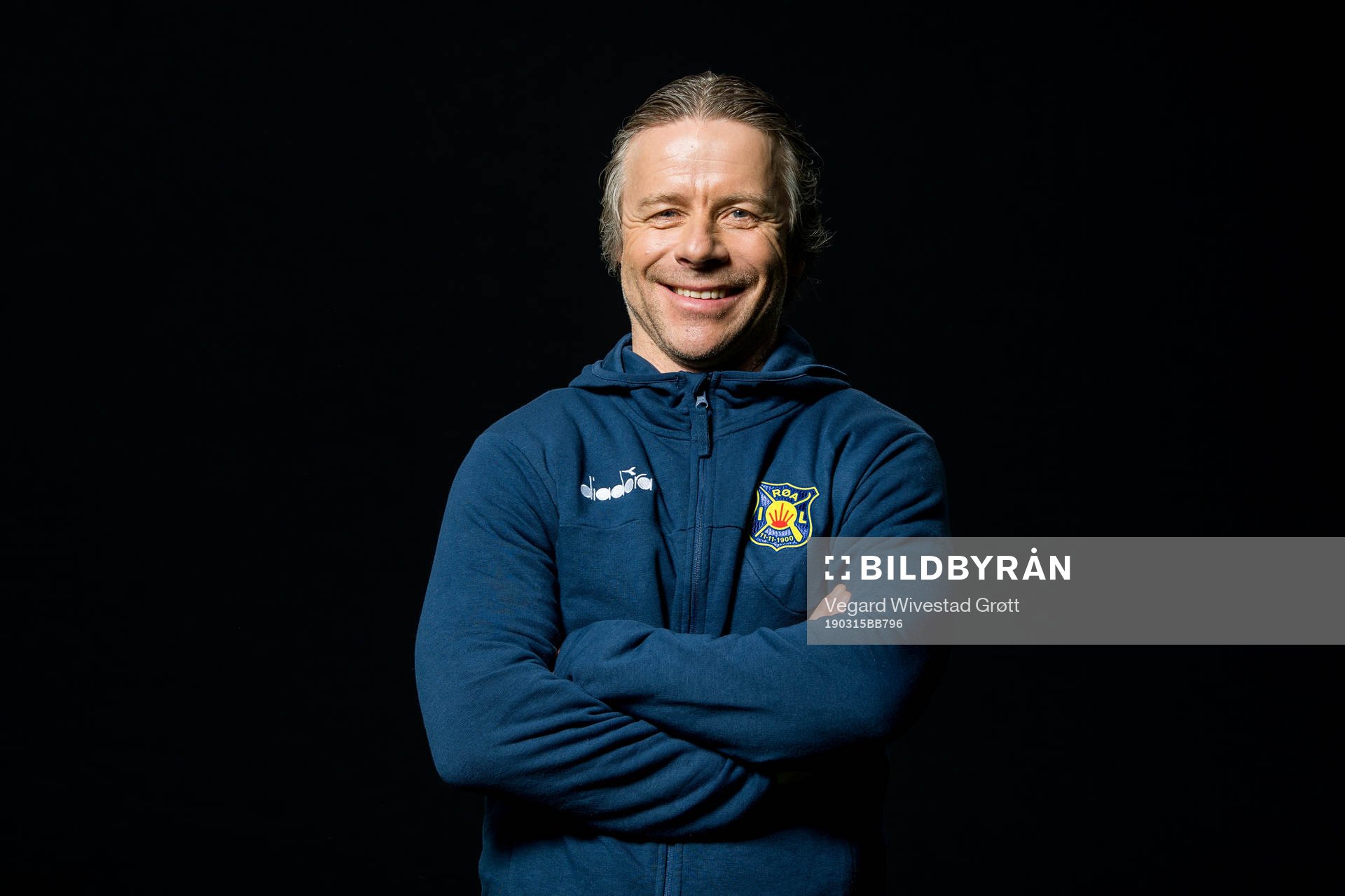 Geir Nordby, head coach of Røa, poses for a portrait