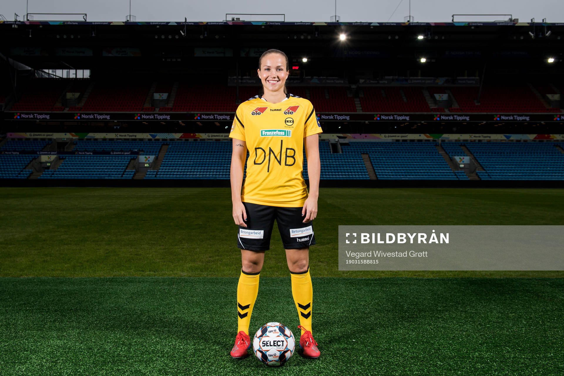 Guro Reiten of LSK Kvinner poses for a portrait