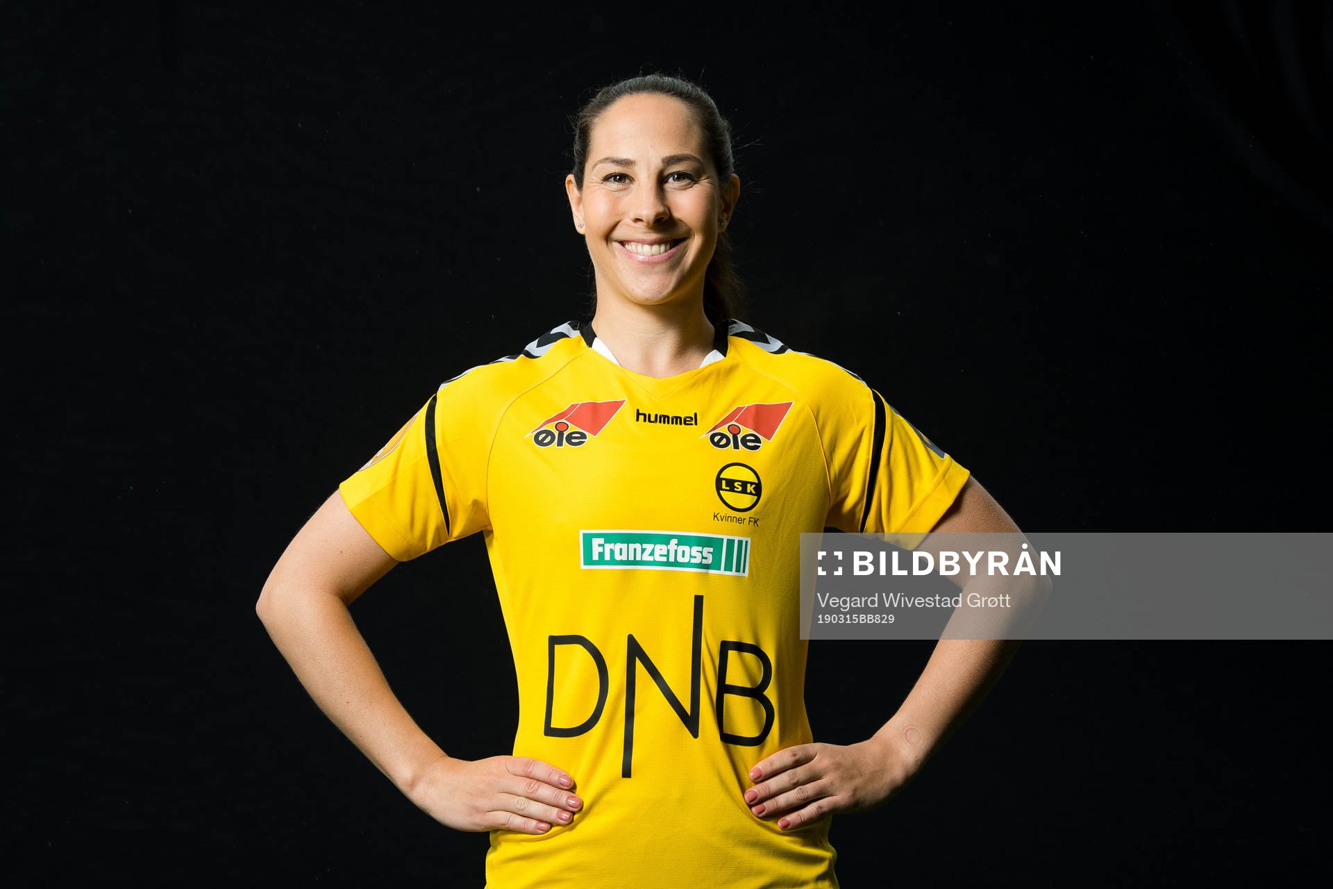 Ingrid Moe Wold of LSK Kvinner poses for a portrait