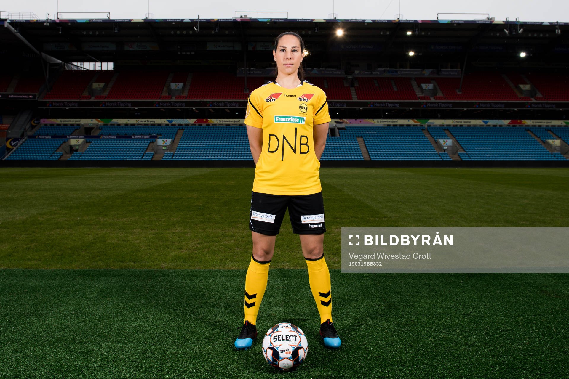 Ingrid Moe Wold of LSK Kvinner poses for a portrait