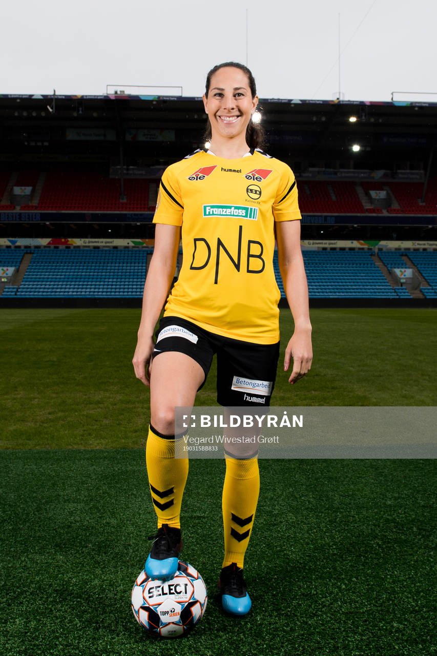 Ingrid Moe Wold of LSK Kvinner poses for a portrait
