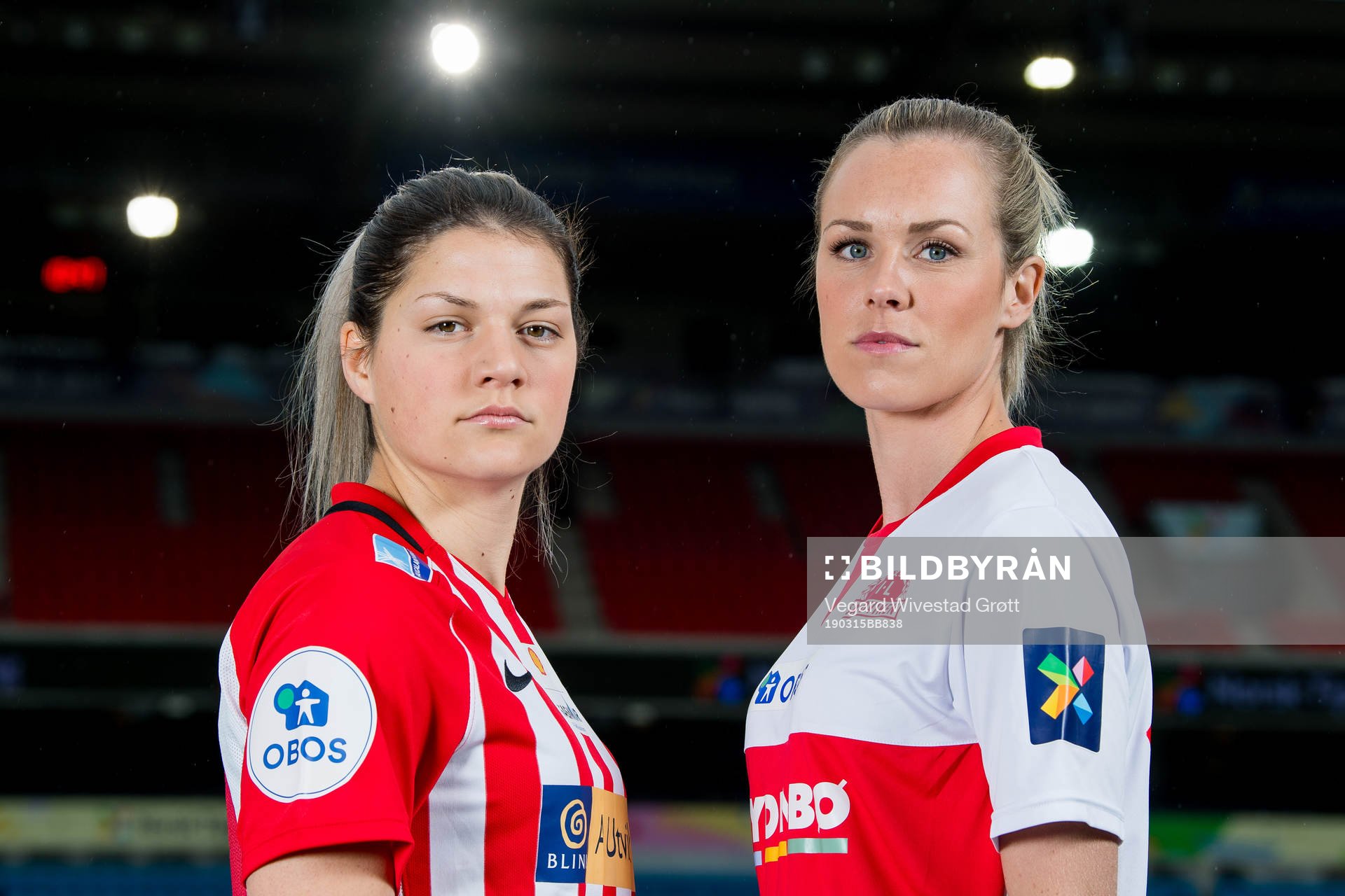 Dejana Stefanovic of Avaldsnes and Stine Hovland of