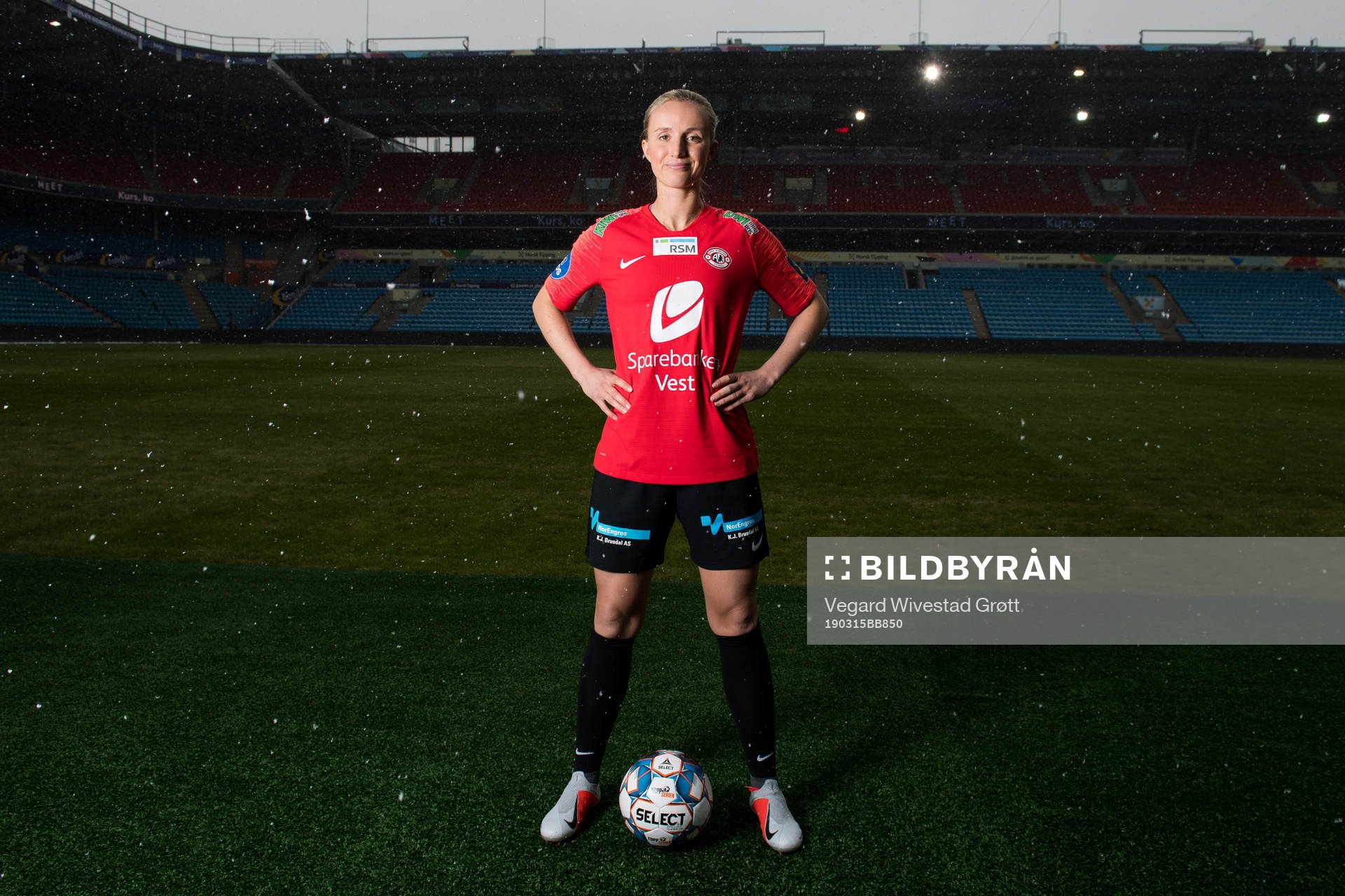 Helene Gloppen of Arna-Bjørnar poses for a portrait