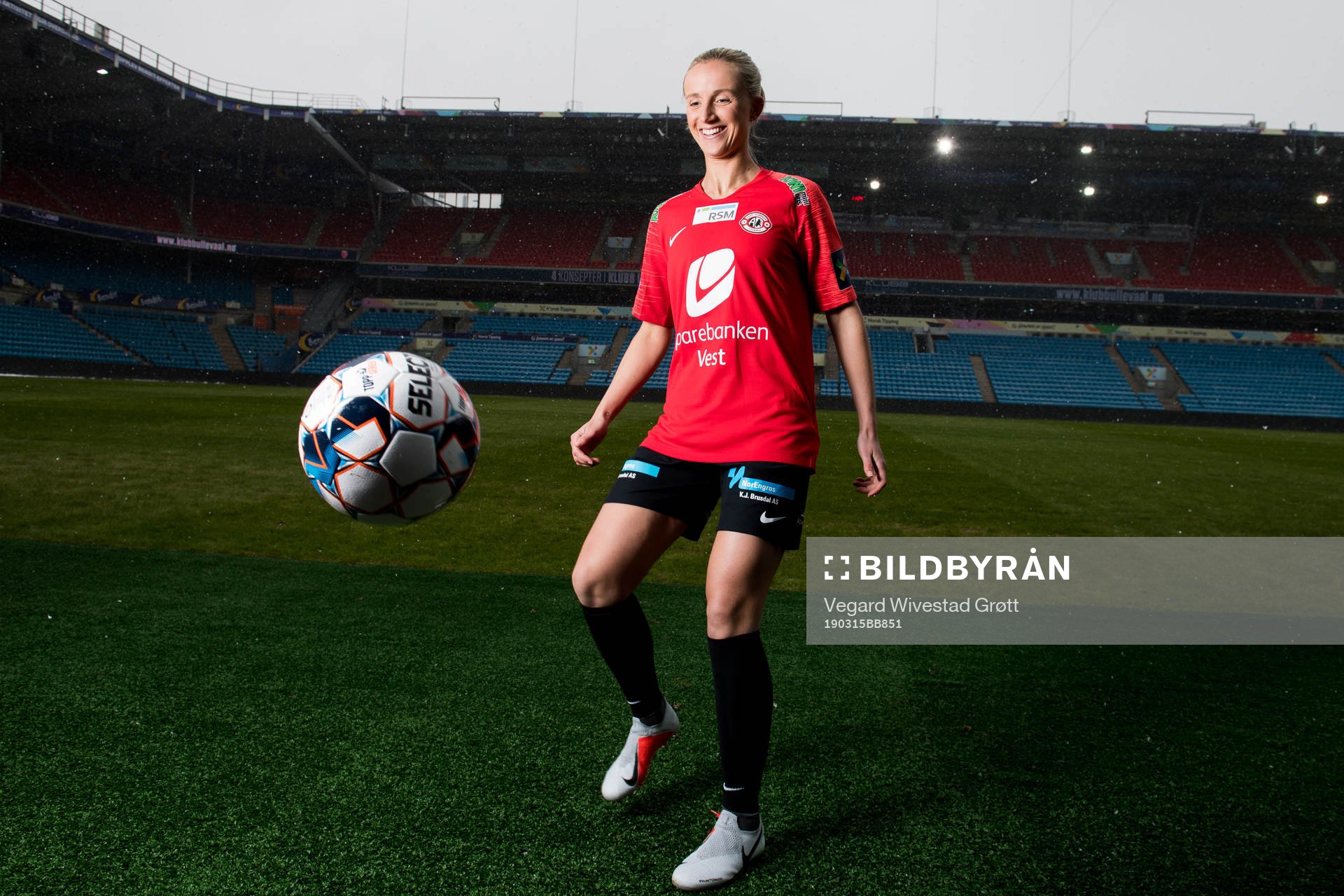 Helene Gloppen of Arna-Bjørnar poses for a portrait