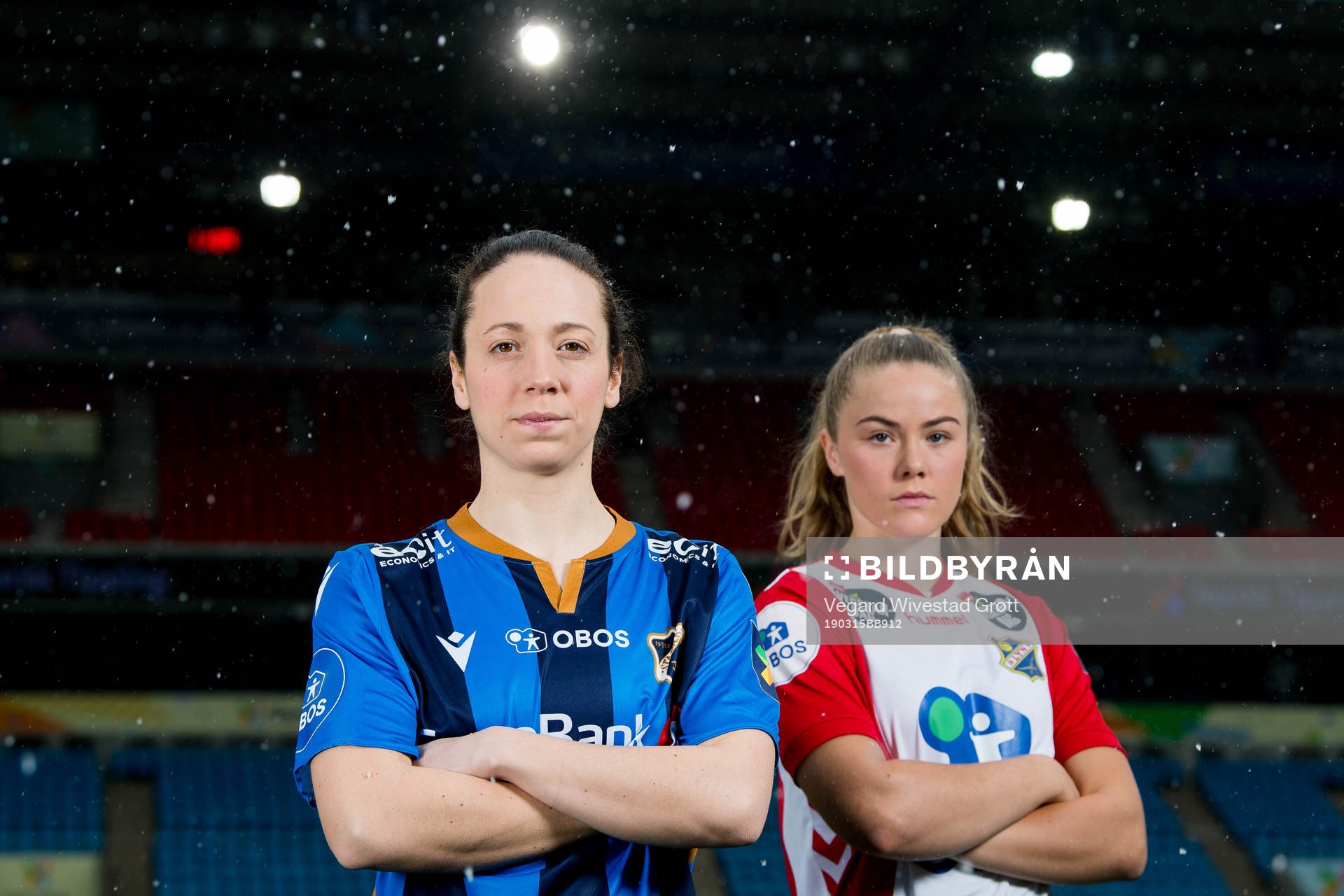 Melissa Bjånesøy of Stabæk and Joanna Aalstad Bækkelund