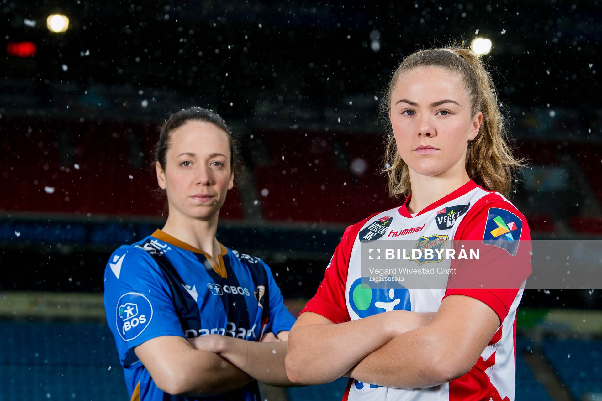 Melissa Bjånesøy of Stabæk and Joanna Aalstad Bækkelund