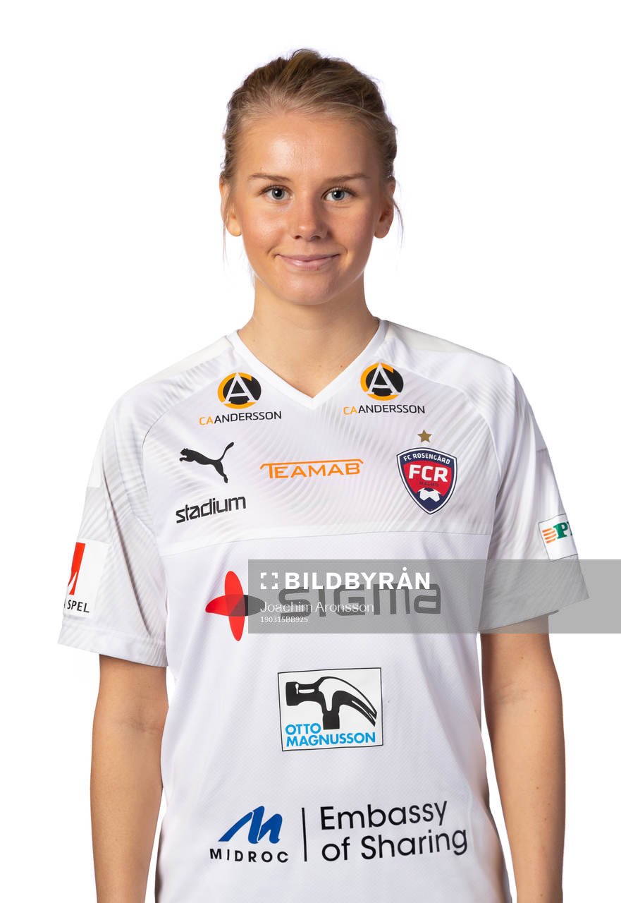 Rosengårds Nellie Lilja poserar för ett porträtt den 5 mars 2019 i Malmö.