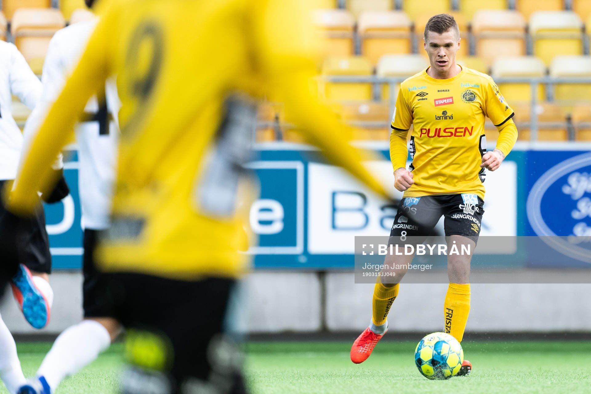 Elfsborgs Samuel Holmén under träningsmatchen i fotboll mellan Elfsborg - Örebro den 15 mars 2019 i Borås.