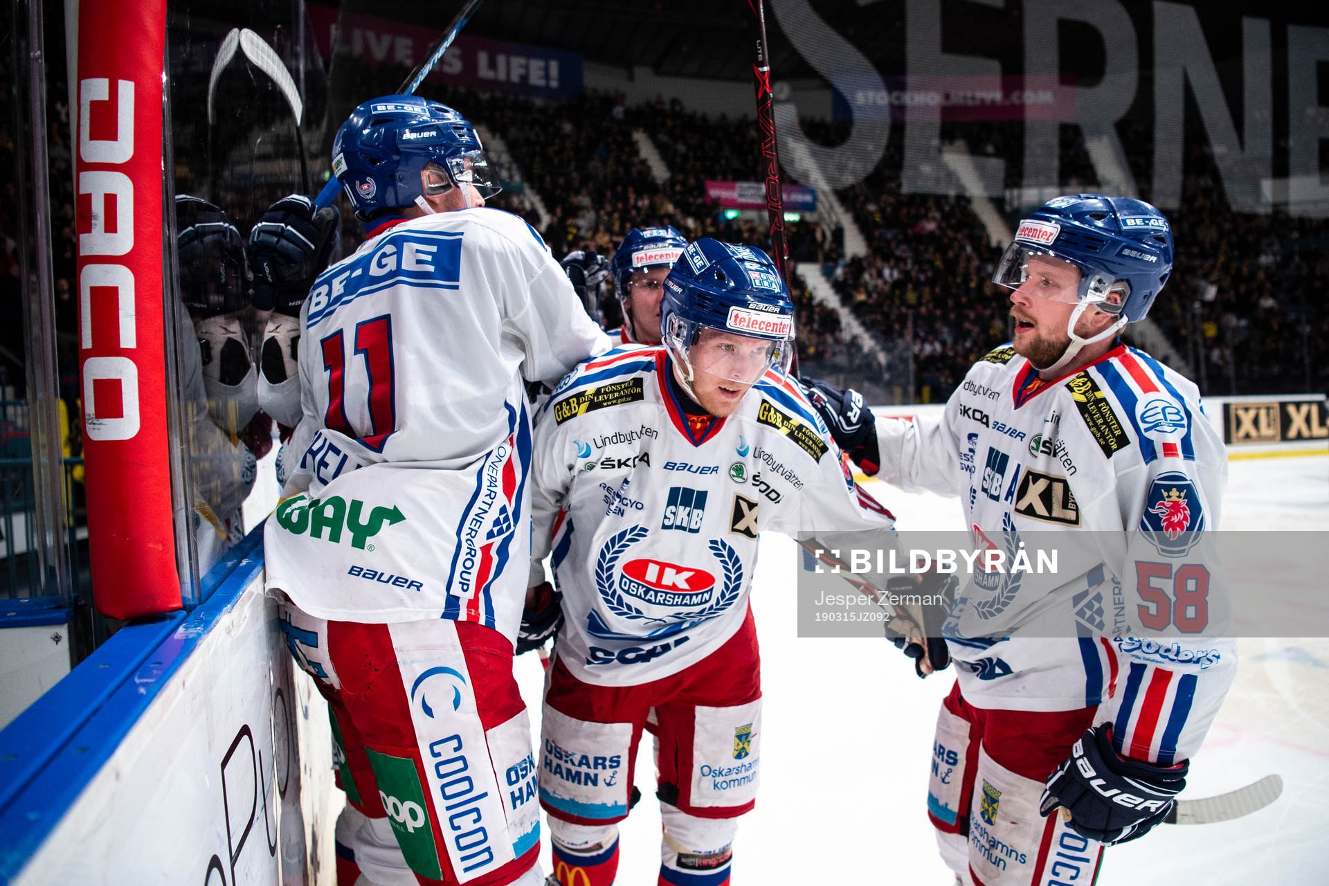 Oskarshamns Joakim Hillding (m) jublar