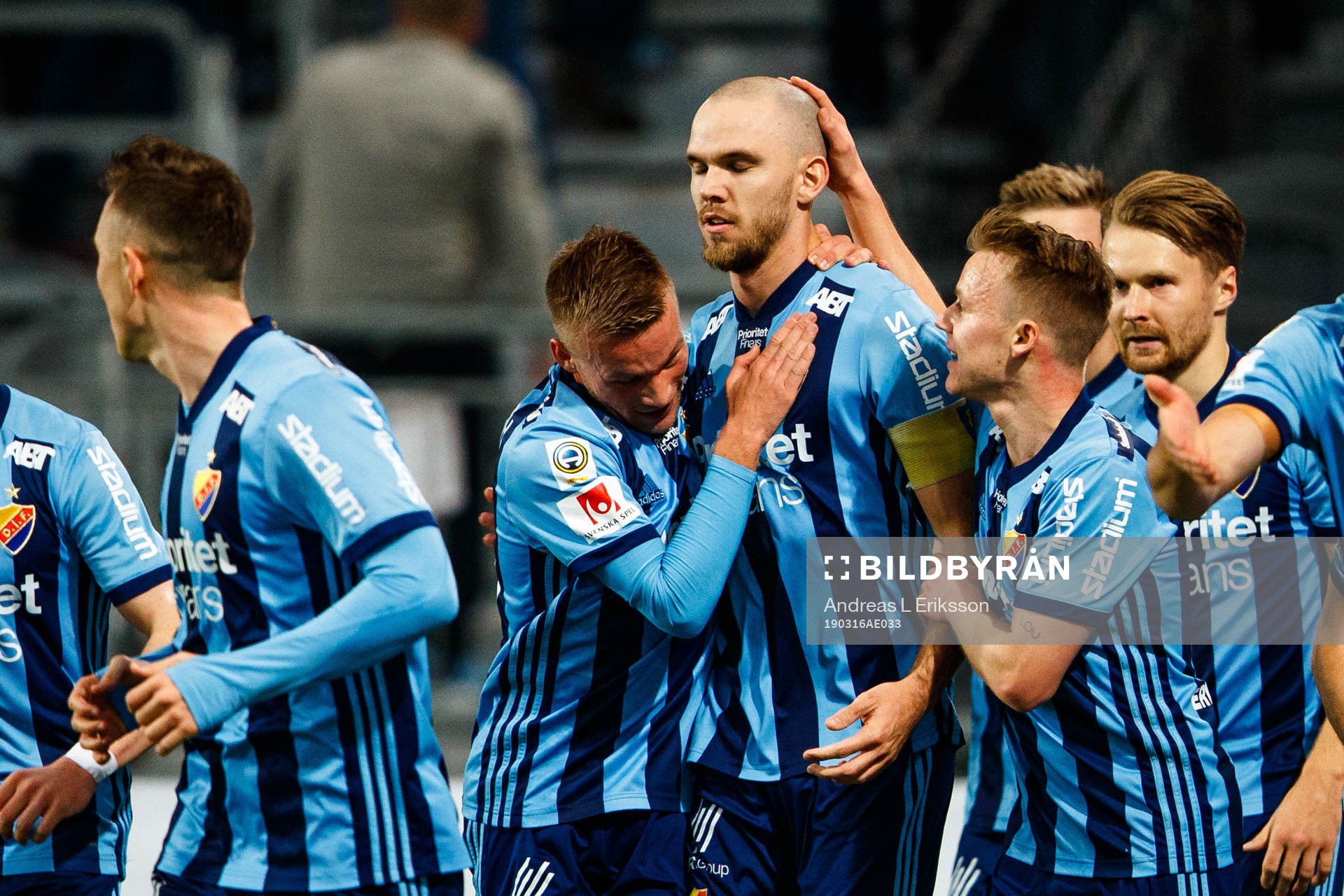 Djurgårdens Marcus Danielson jublar