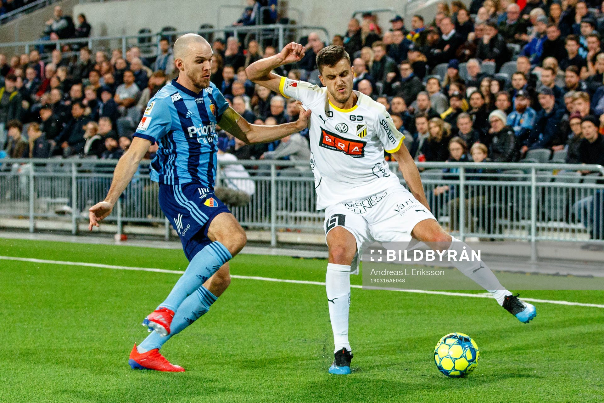 Djurgårdens Marcus Danielson och Häckens Alexander