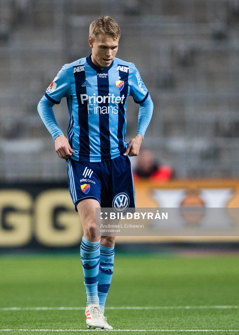 Djurgårdens Jonathan Augustinsson deppar