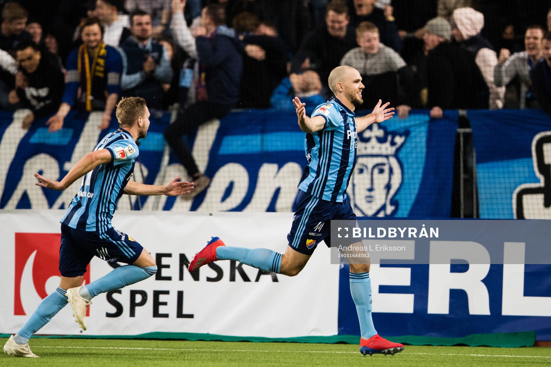 Djurgårdens Marcus Danielson jublar