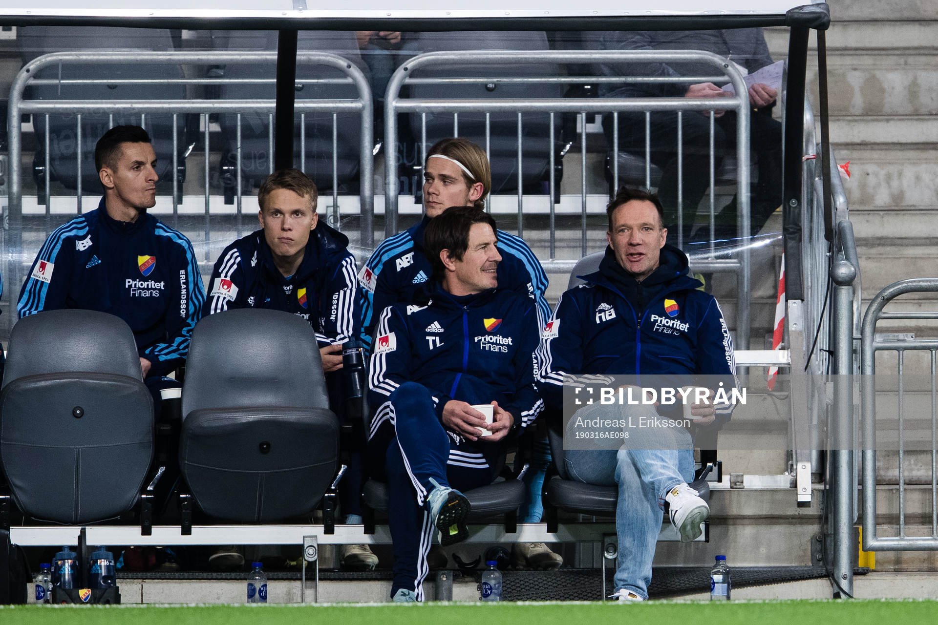 Djurgårdens båda tränare Thomas Lagerlöf och Kim