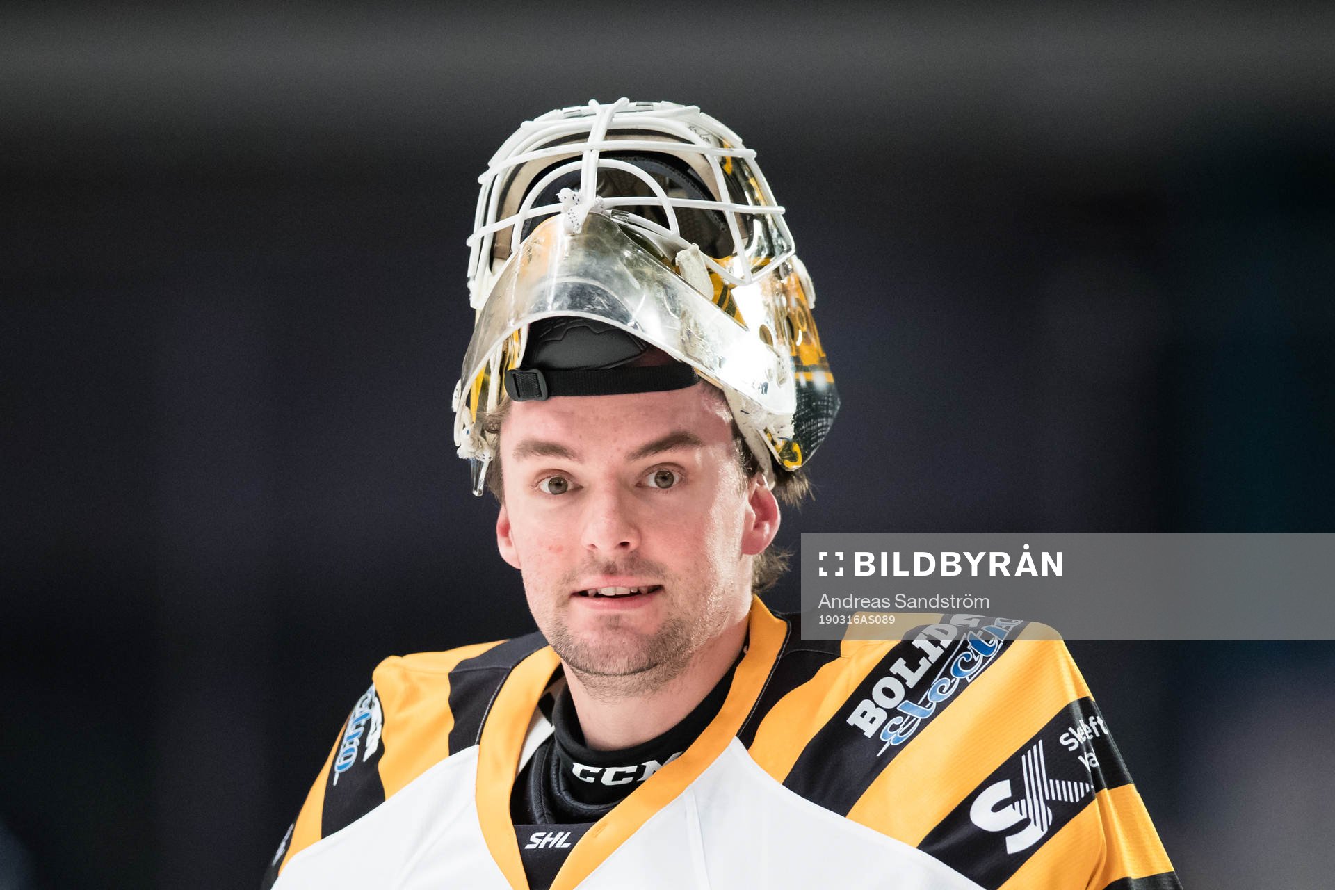Skellefteås målvakt Gustaf Lindvall
