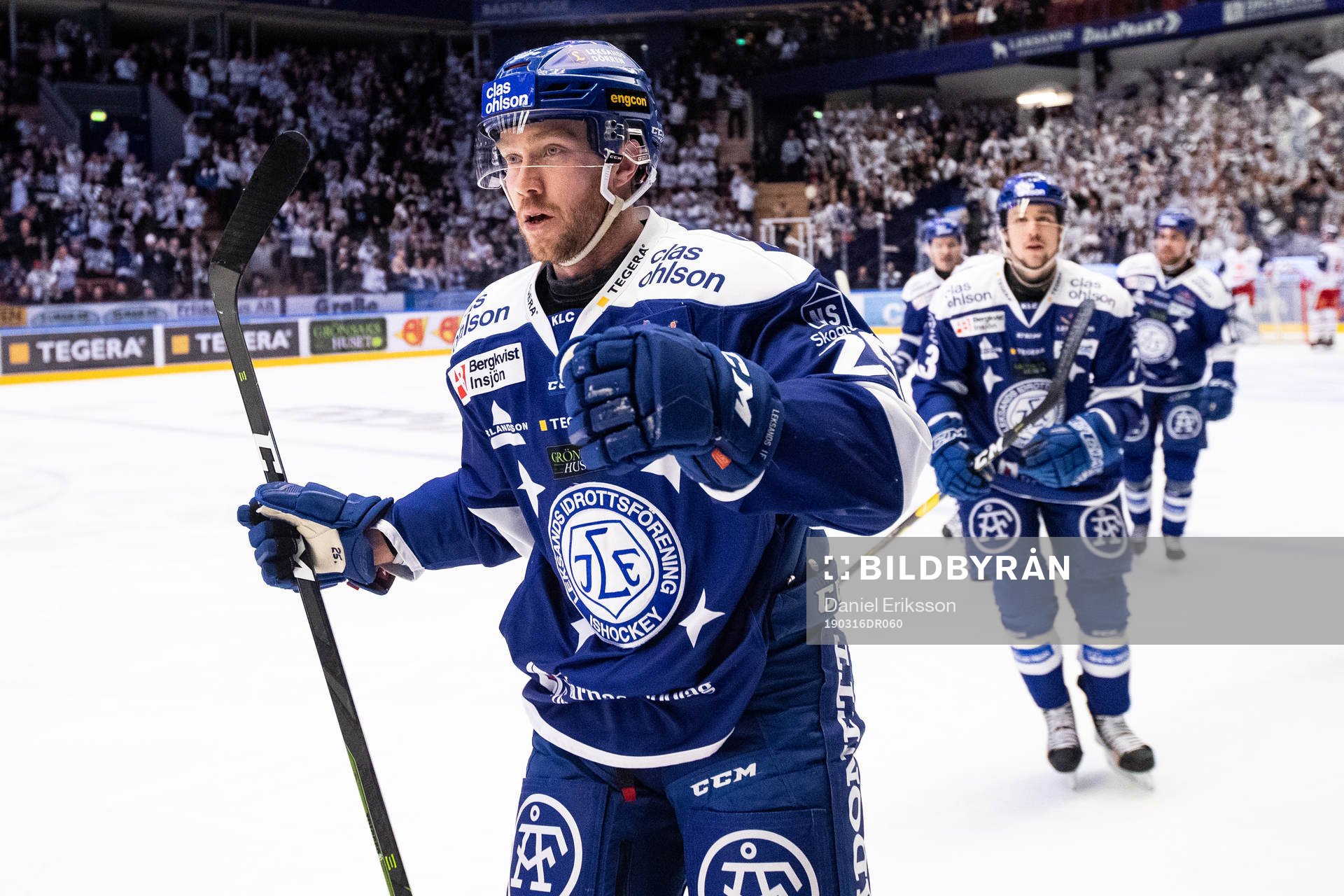 Leksands Linus Persson jublar