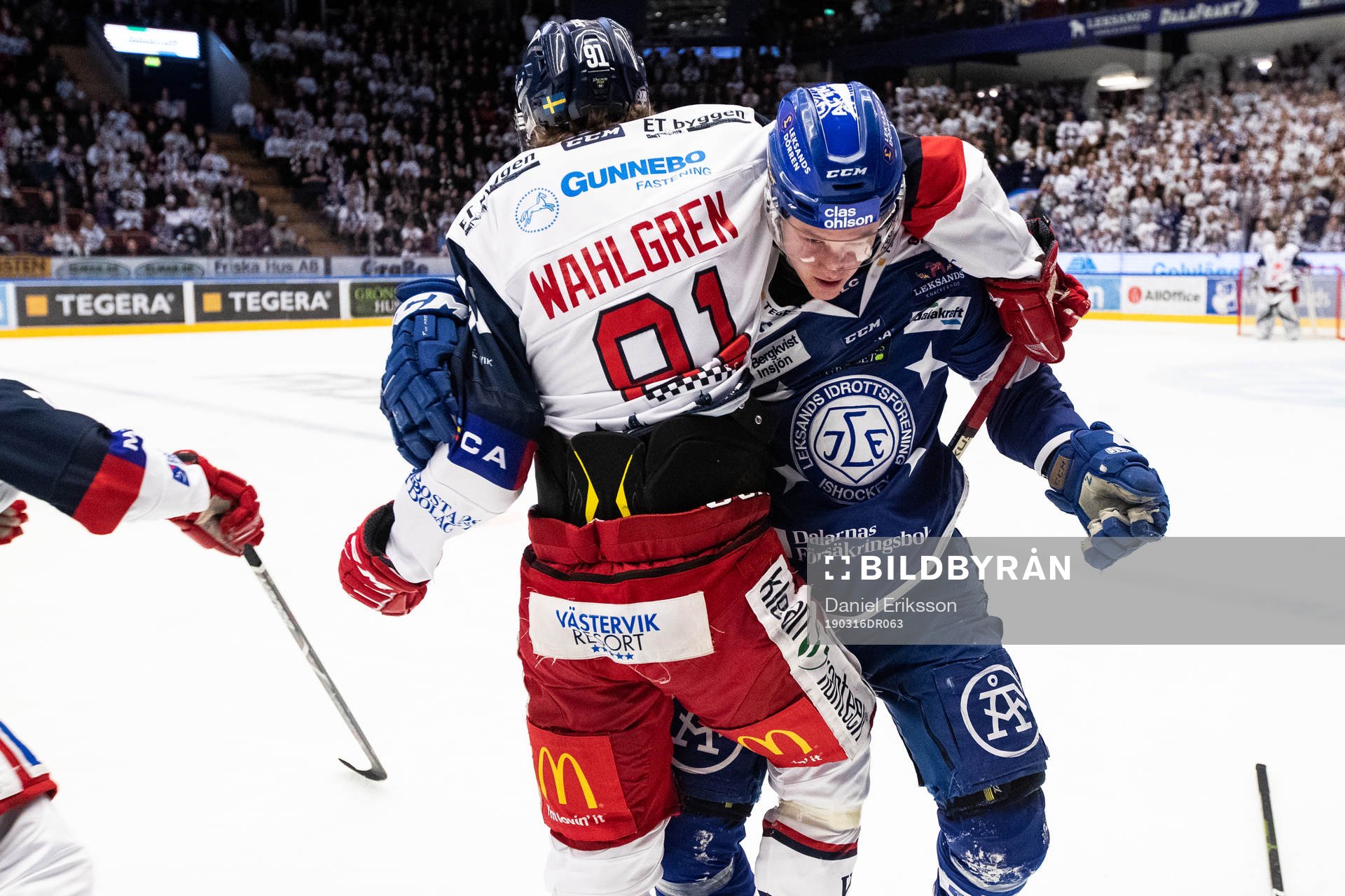 Leksands Lucas Nordsäter och Västerviks Mikael Hedlund