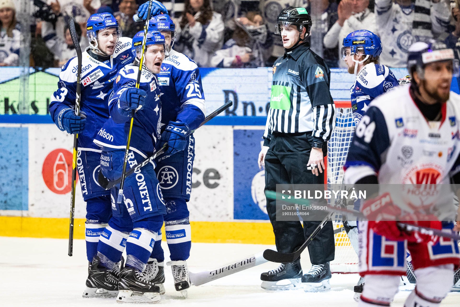 Leksands Linus Persson jublar