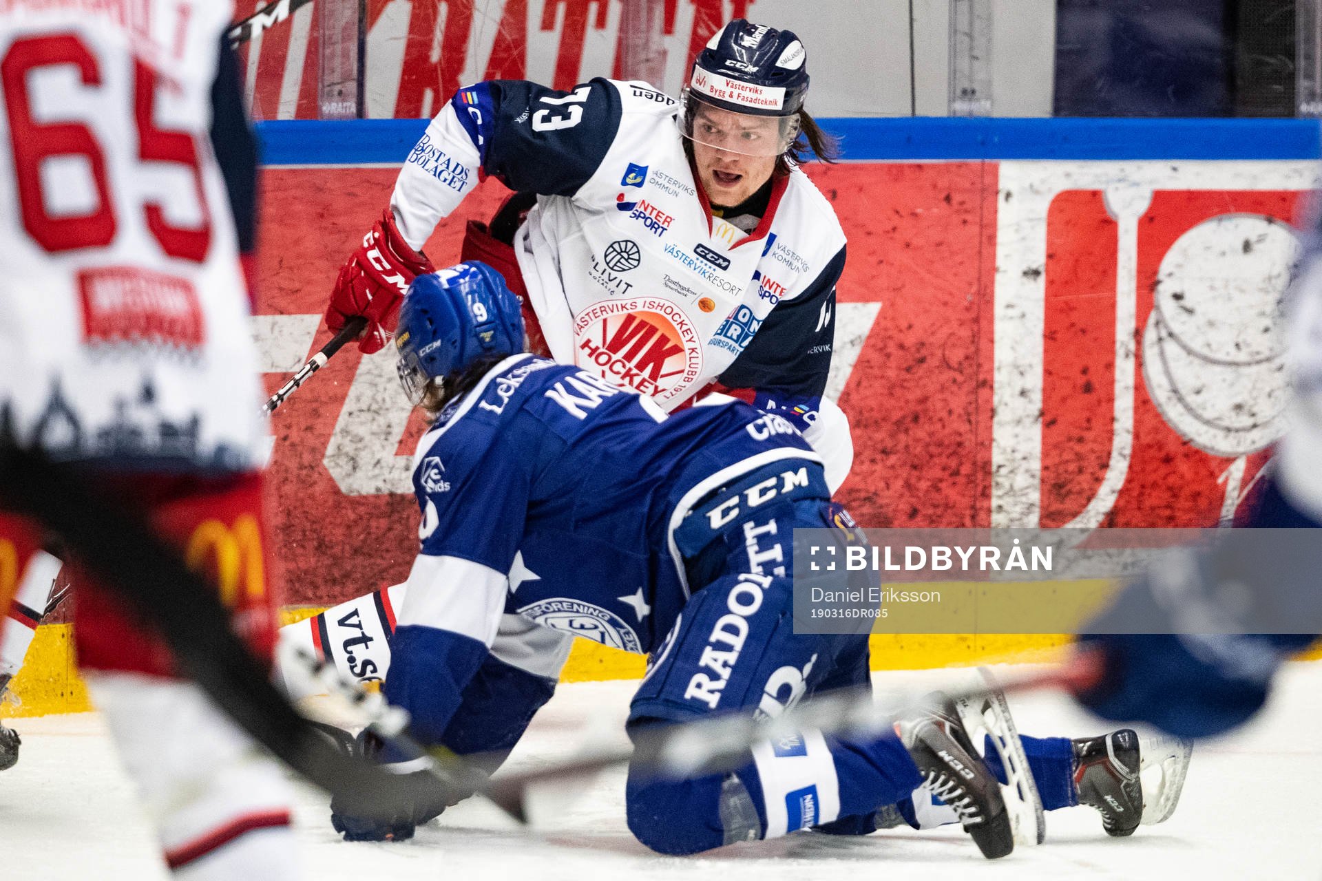 Västerviks Edwin Johansson och Leksands Marcus Karlberg