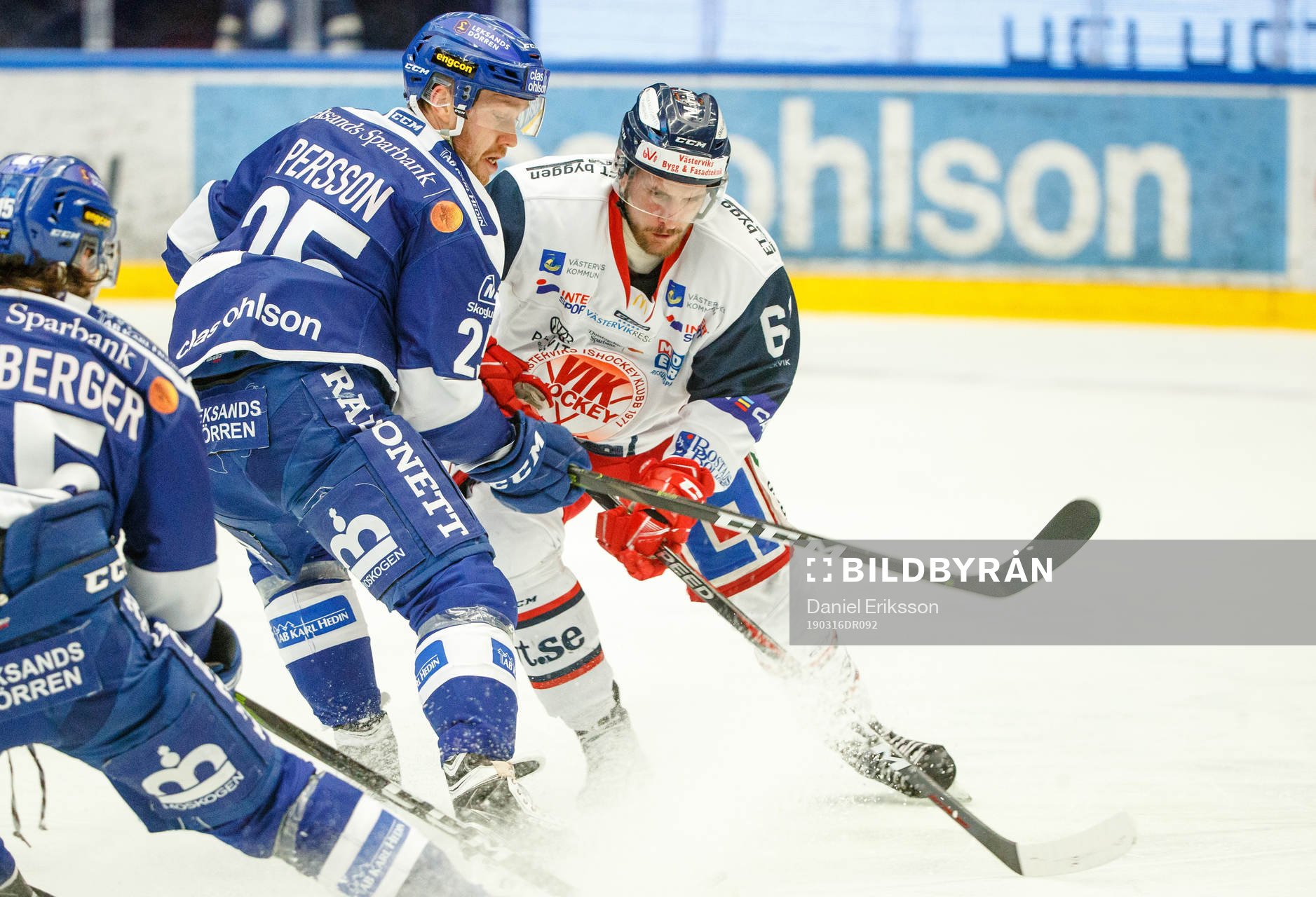 Leksands Linus Persson och Västerviks Emil Wahlberg