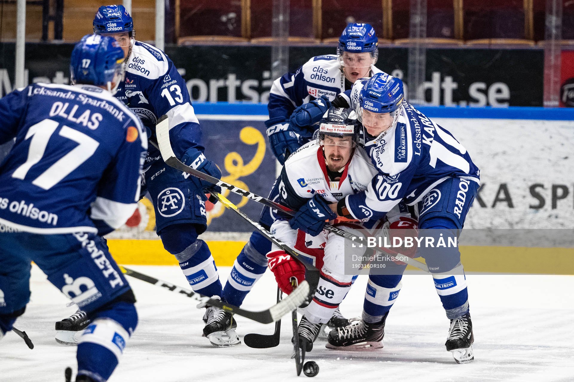 Leksands Lucas Nordsäter och Martin Karlsson och Jon Knuts