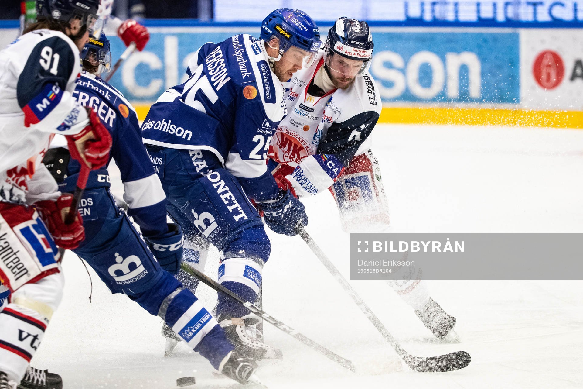 Leksands Linus Persson Västerviks Emil Wahlberg