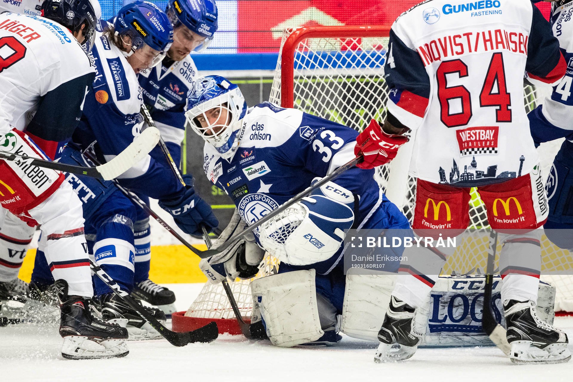 Leksands målvakt Axel Brage