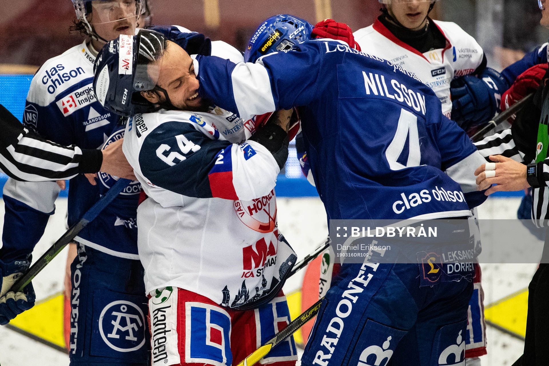Västerviks Alexander Lindqvist Hansen och Leksands Mattias