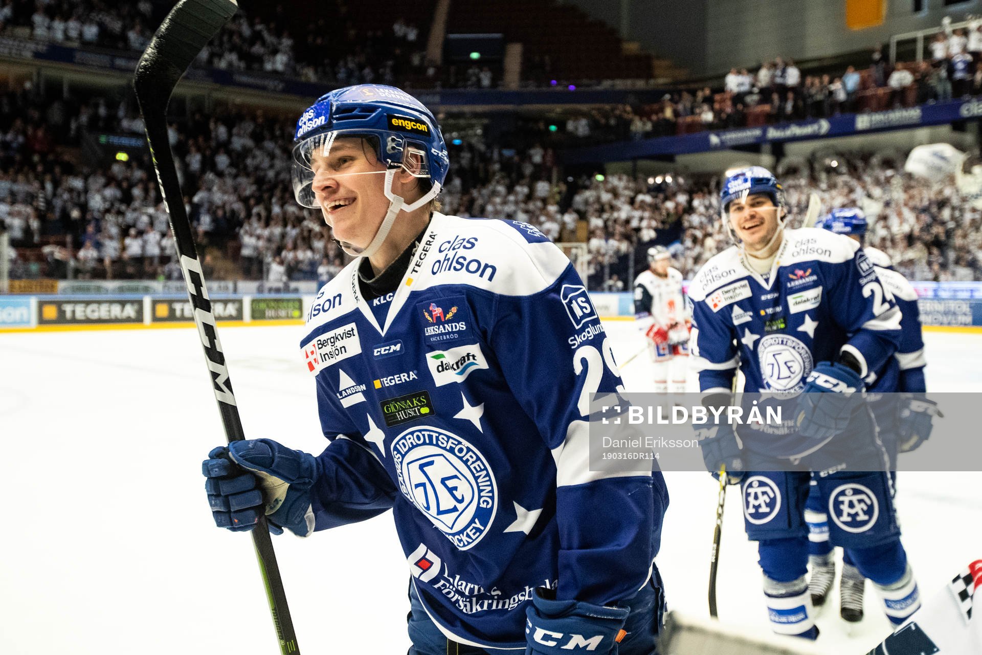 Leksands David Rundqvist  jublar