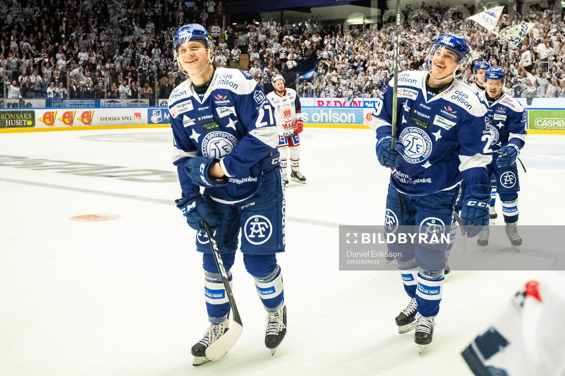 Leksands David Rundqvist  jublar