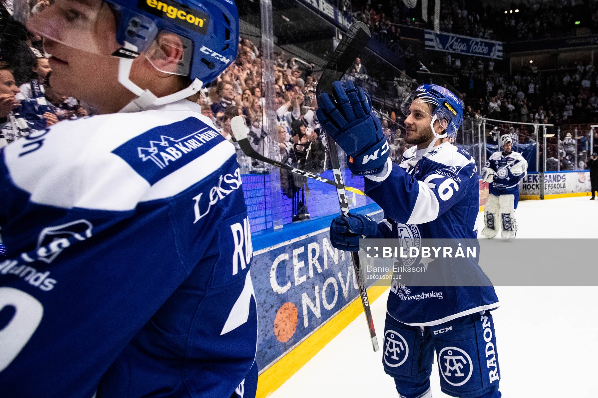 Leksands Kevin Schulze jublar