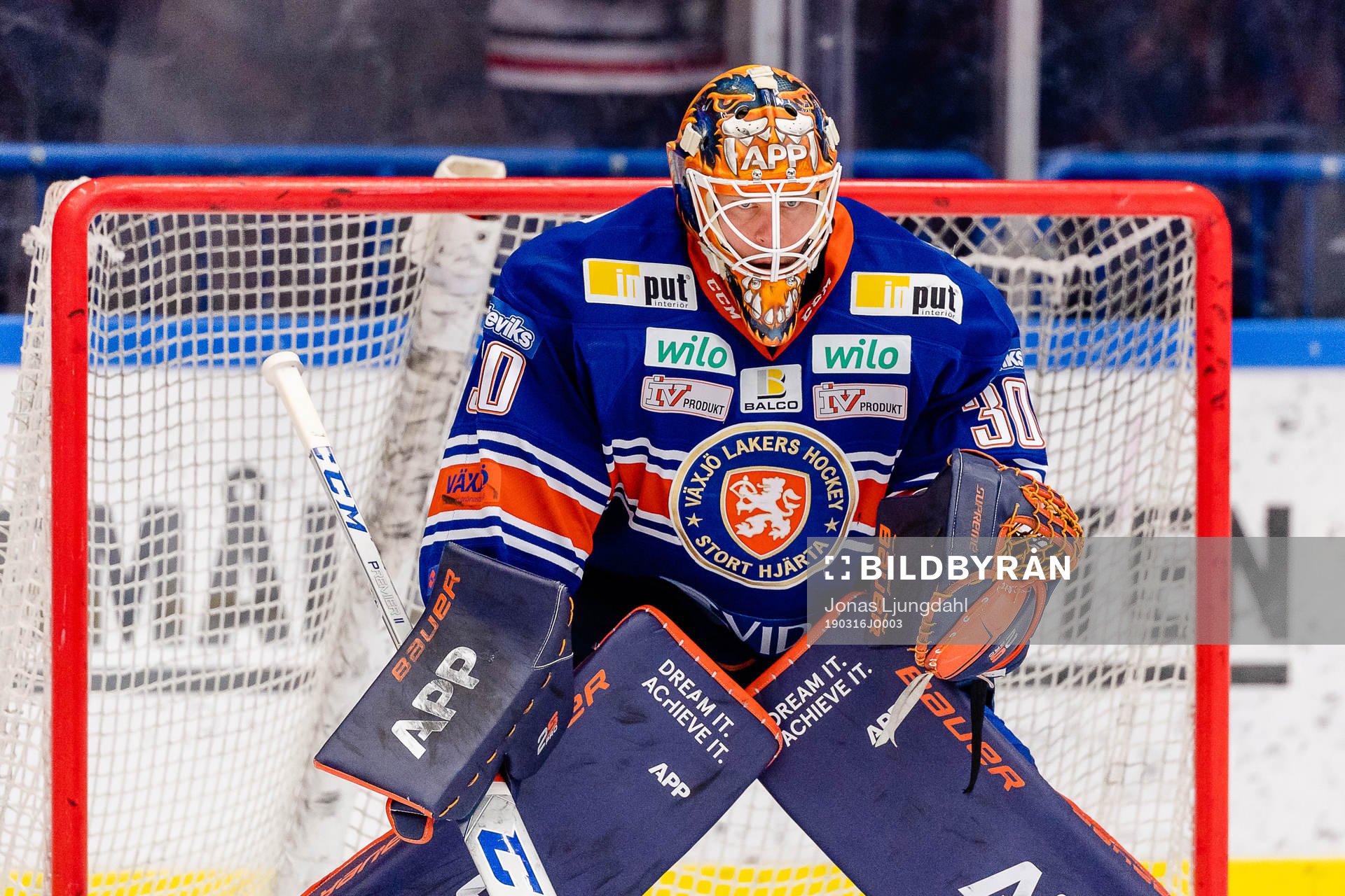 Växjös målvakt Viktor Fasth