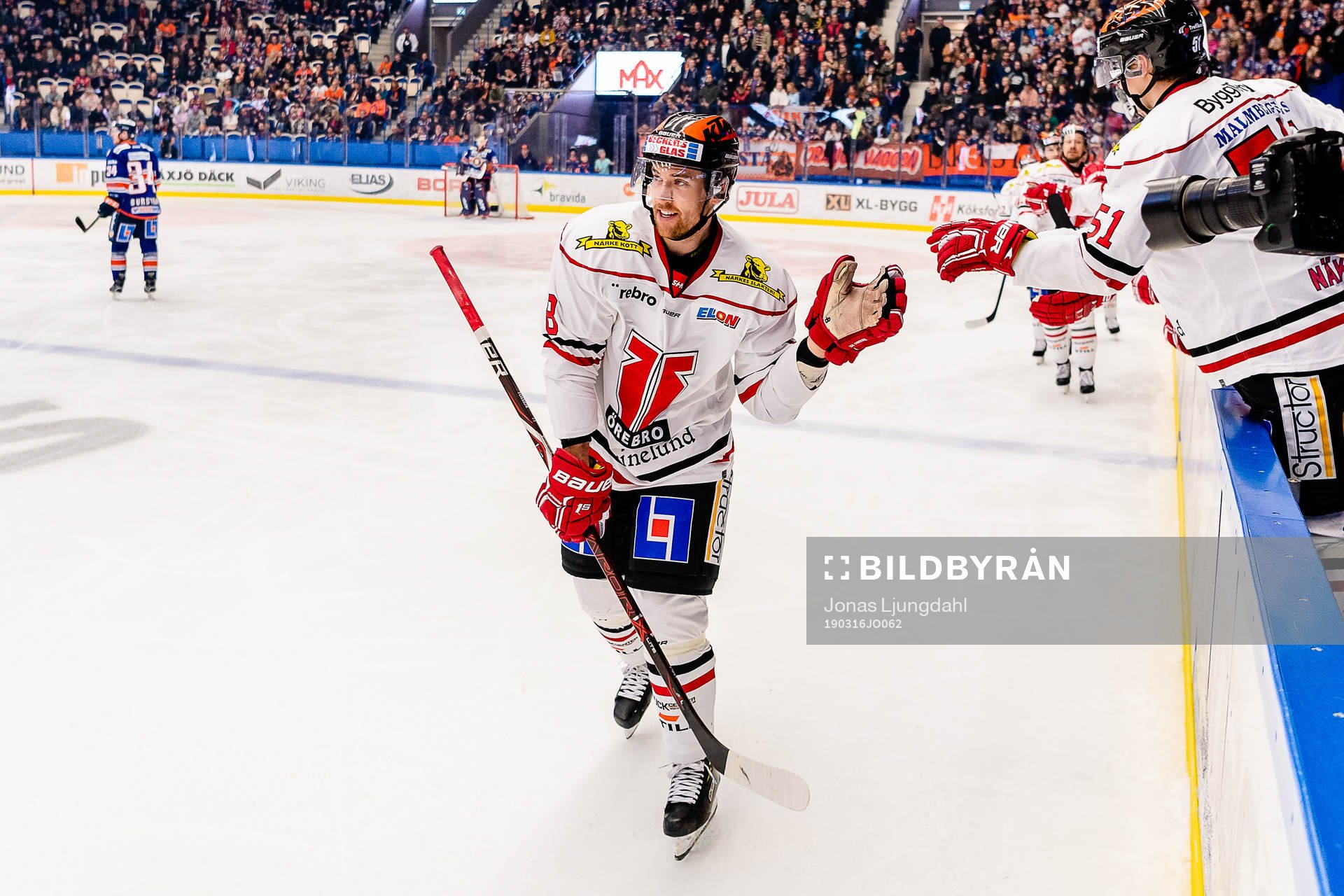Örebros Tyson Spink jublar