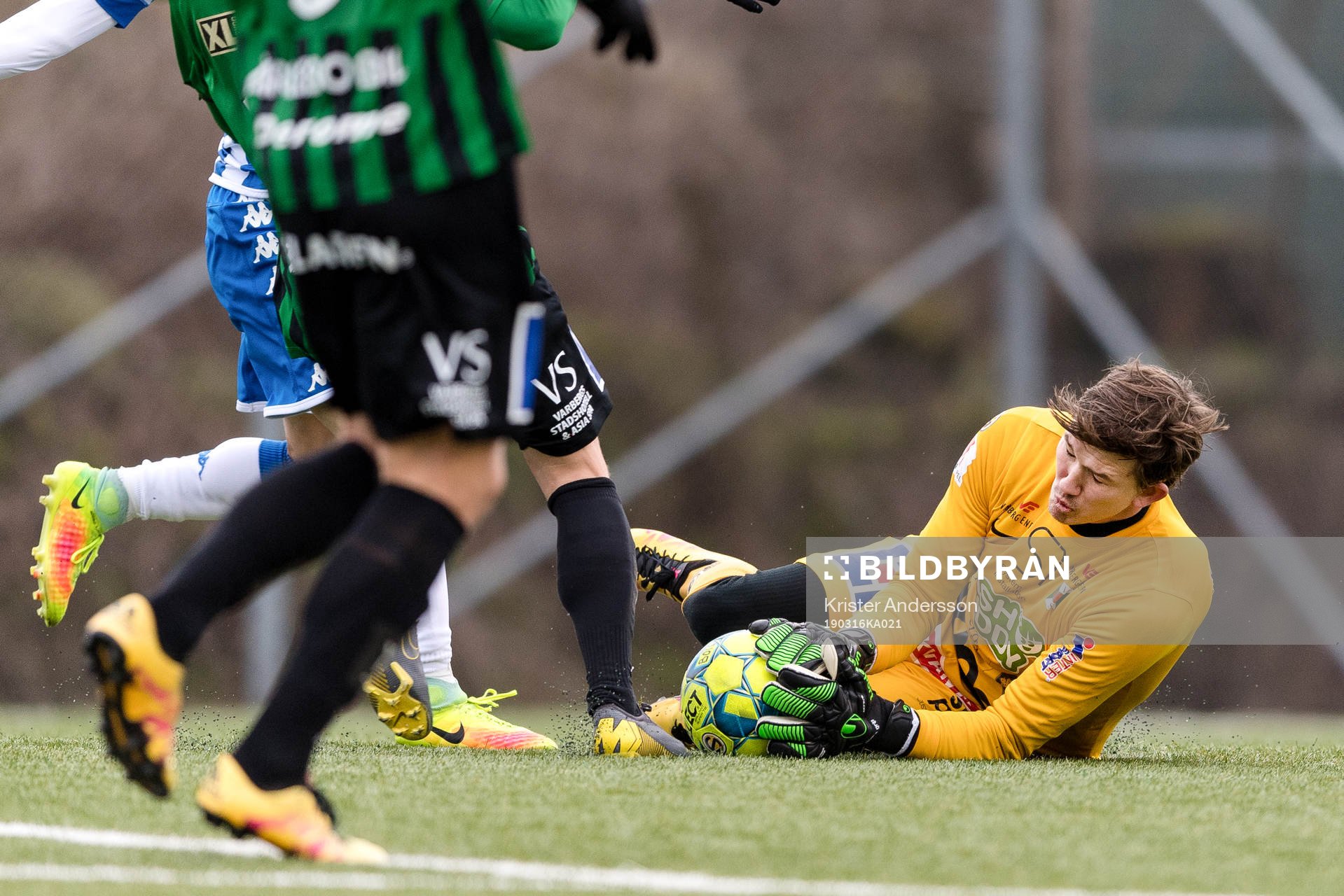 Varbergs målvakt August Strömberg