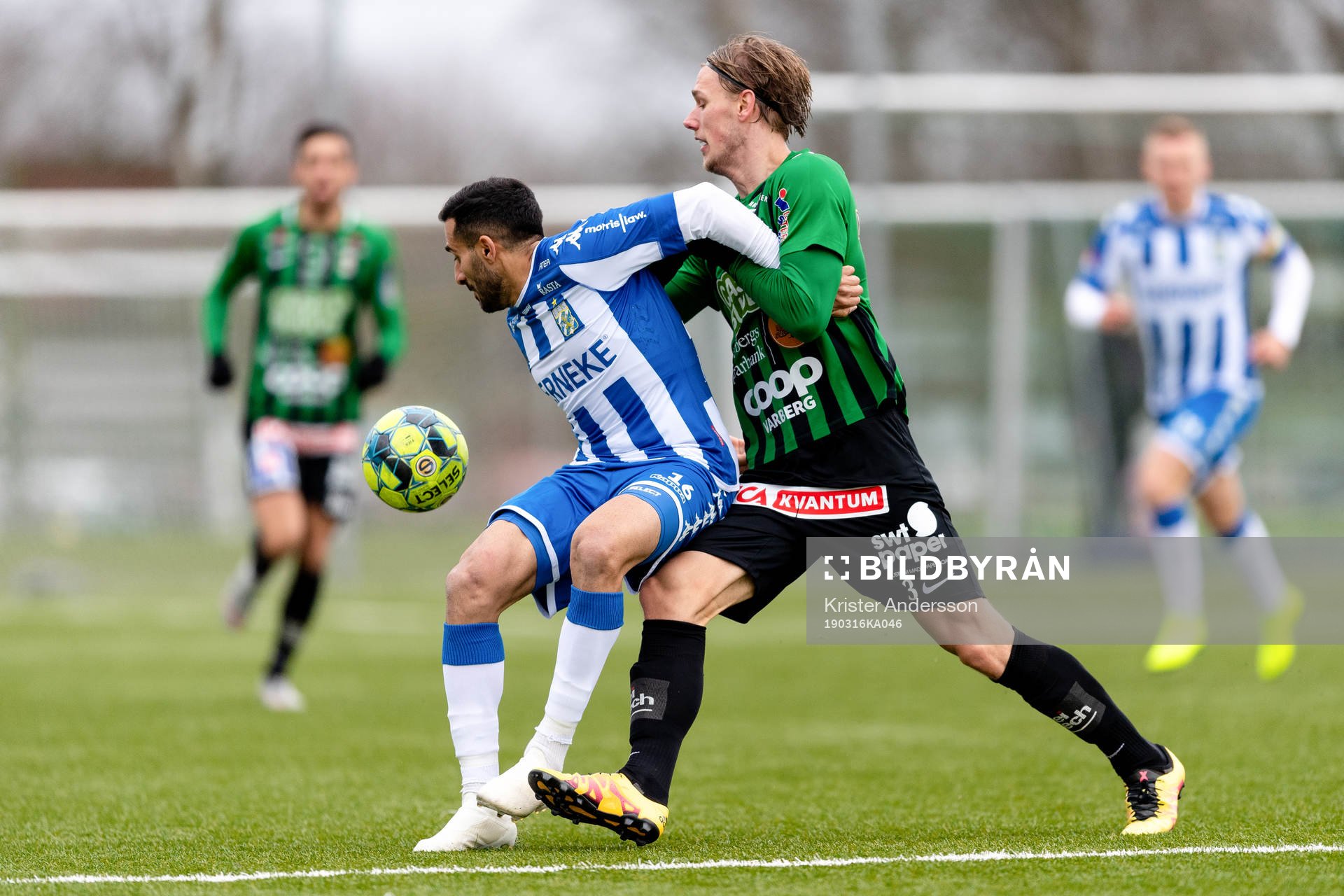 IFK Göteborgs Sargon Abraham och Varbergs Hampus Zackrisson