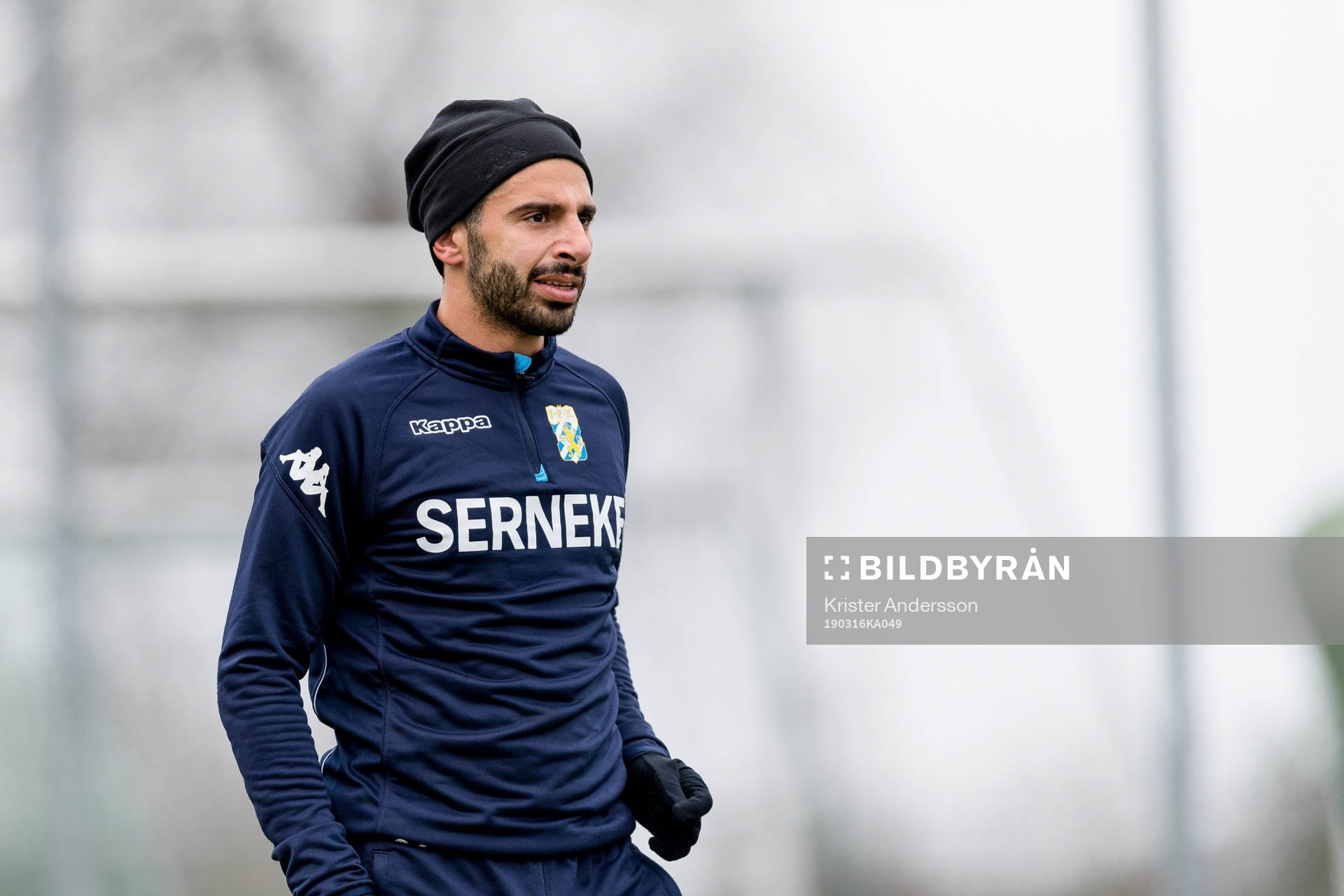 IFK Göteborgs André Calisir före träningsmatchen i