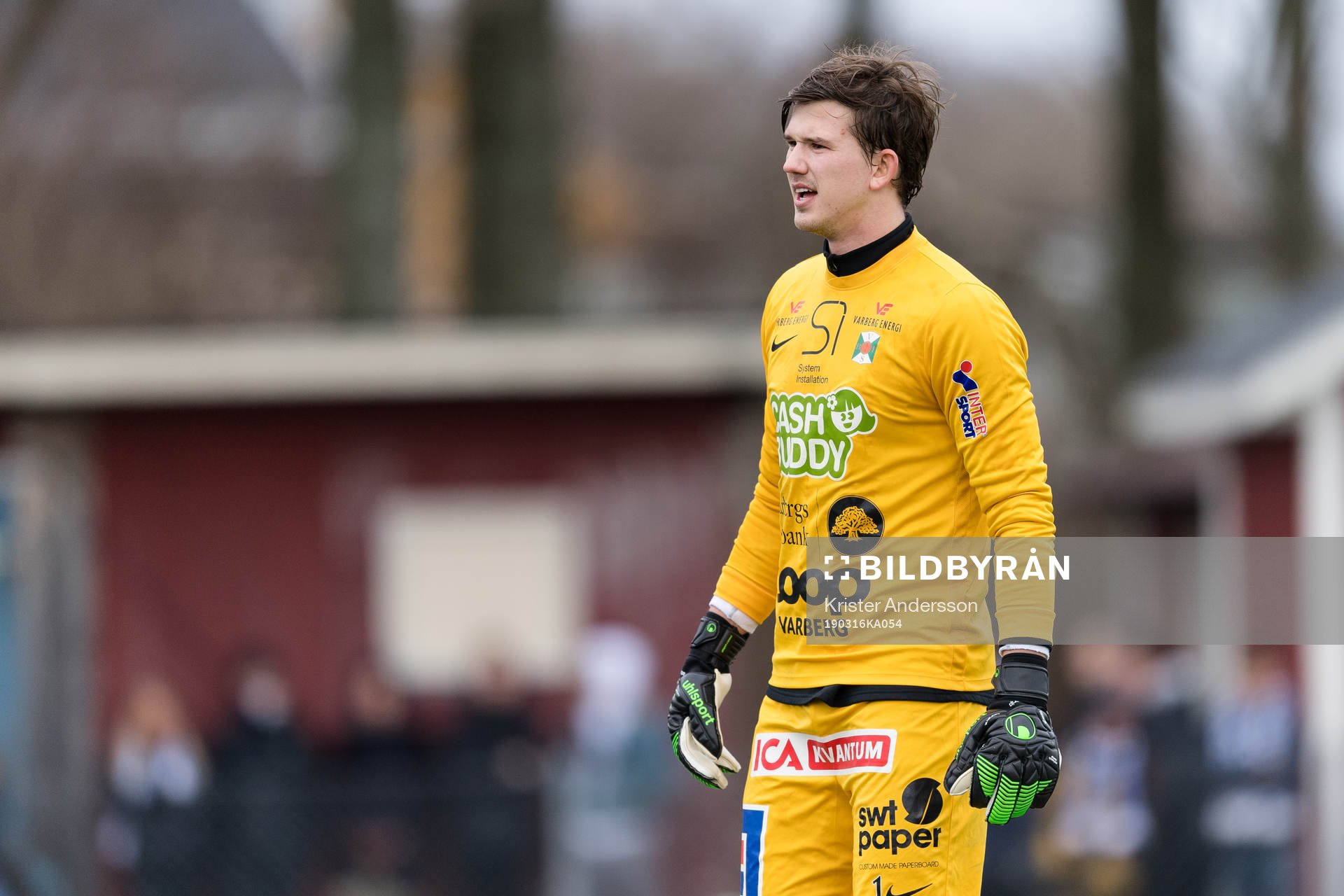 Varbergs målvakt August Strömberg