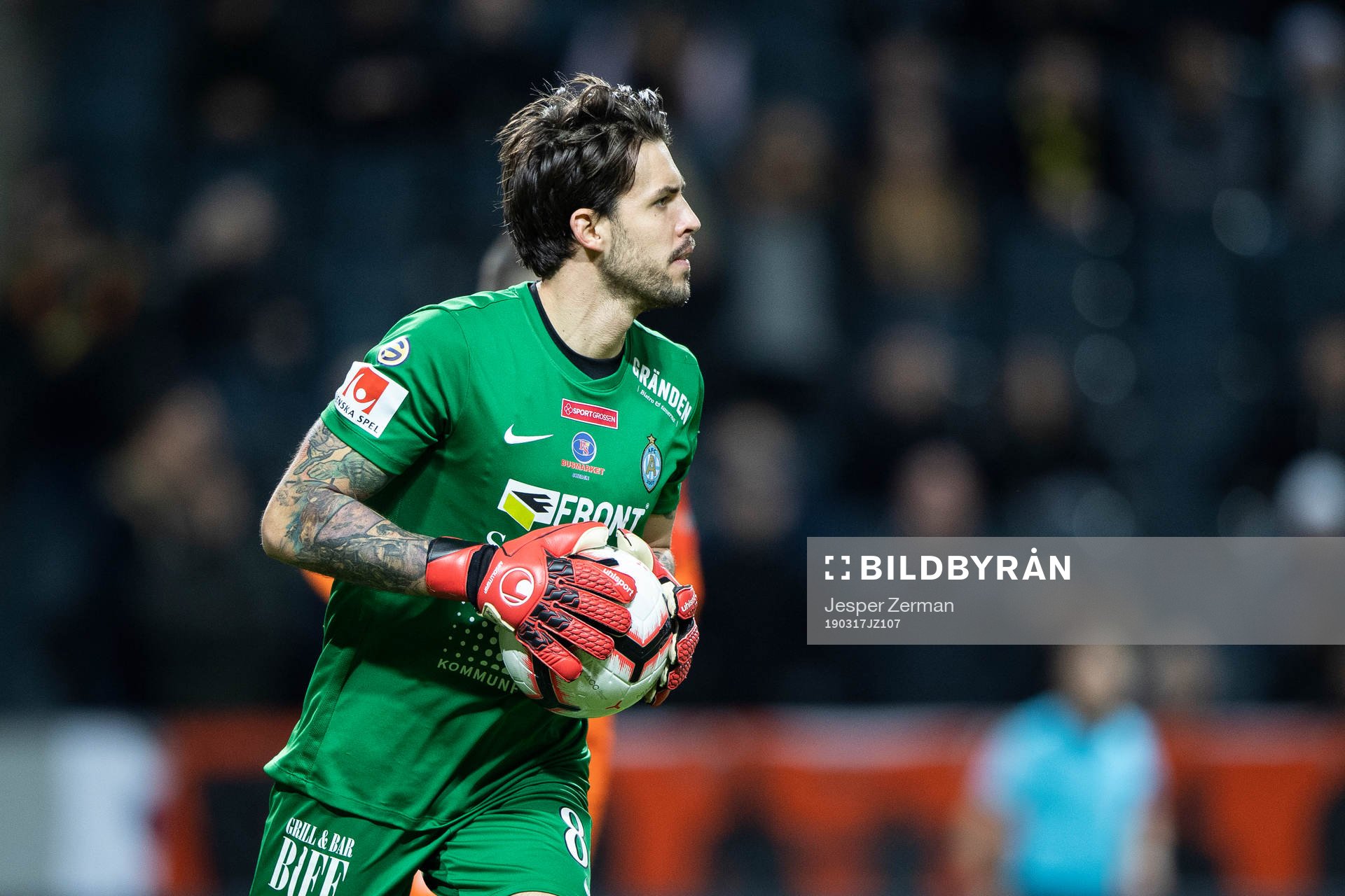 AFC Eskilstunas målvakt Mihail Ivanov