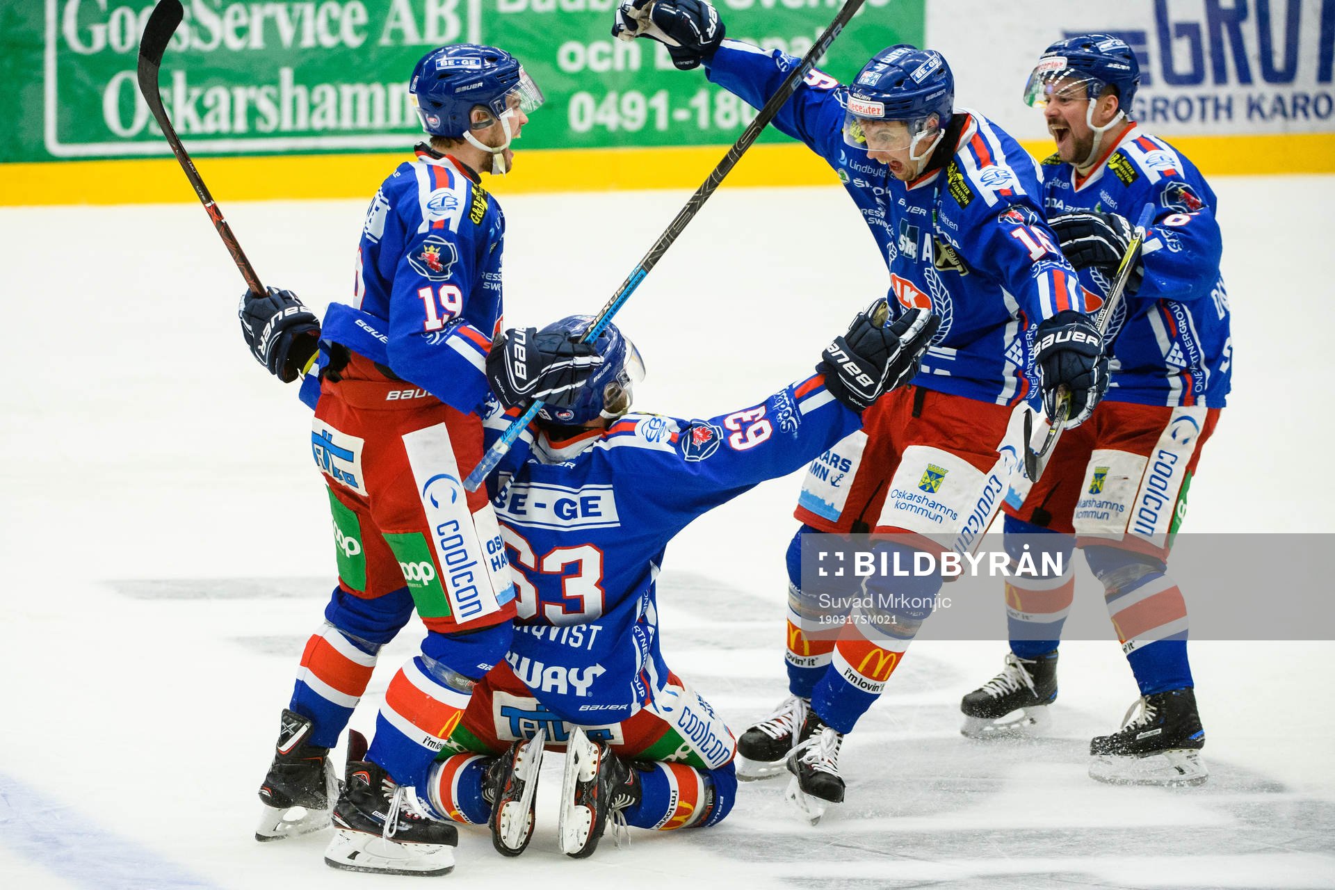 Oskarshamns Robin Söderqvist jublar
